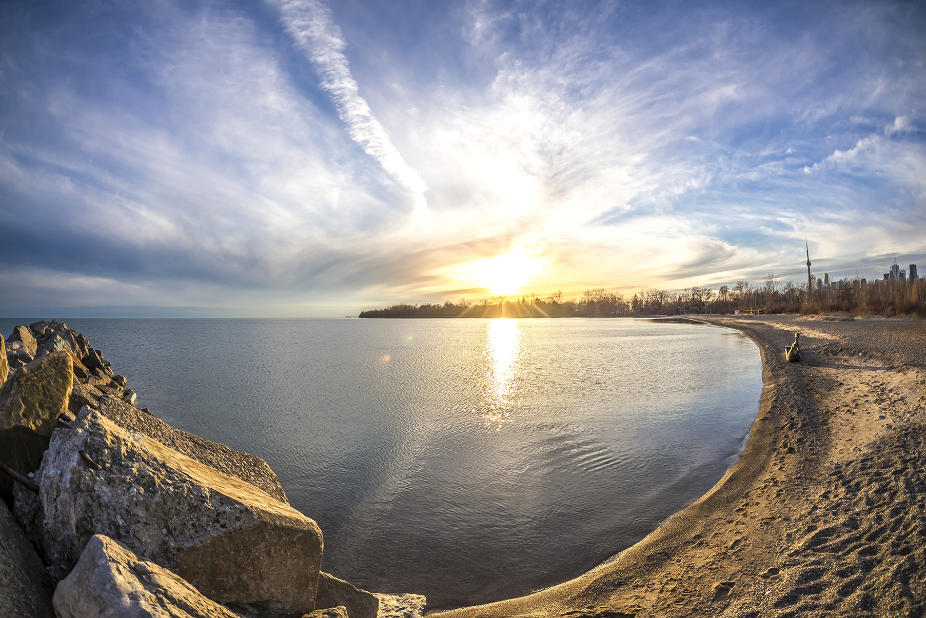 Nikon D600 + Sigma 15mm F2.8 EX DG Diagonal Fisheye sample photo. Beachscape photography