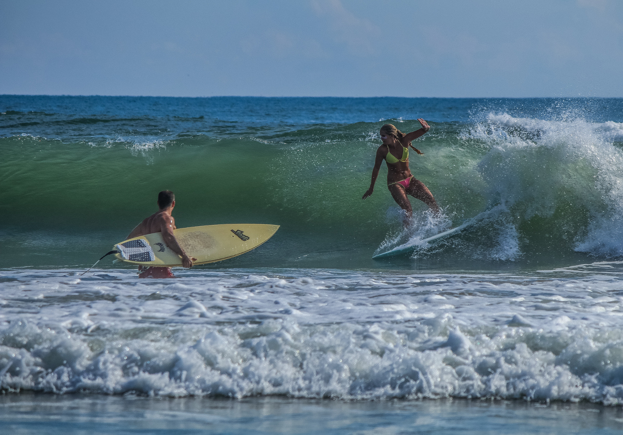 Canon EF-S 55-250mm F4-5.6 IS sample photo. Surfer girl photography