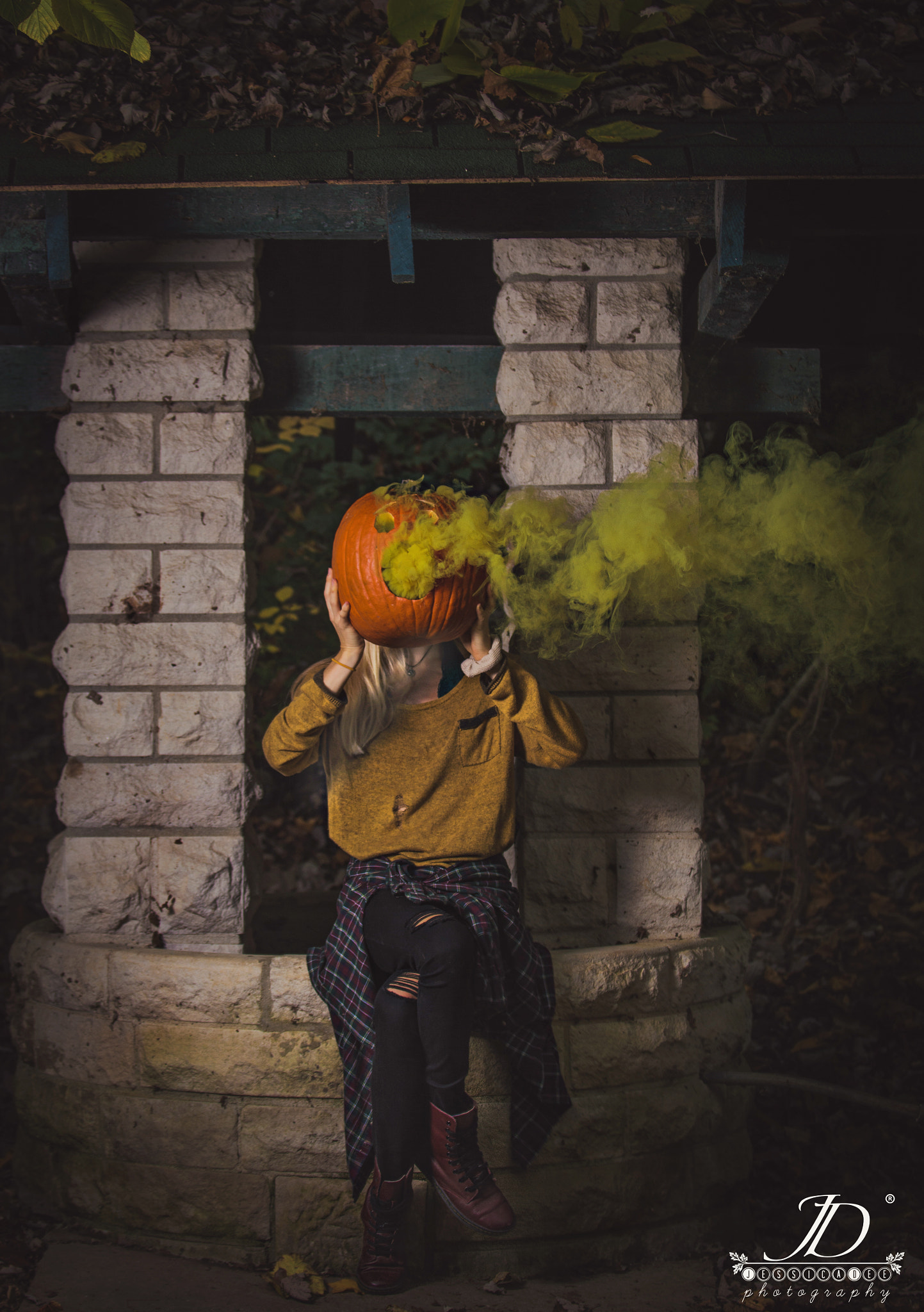 Nikon D3200 sample photo. Pumpkin head photography
