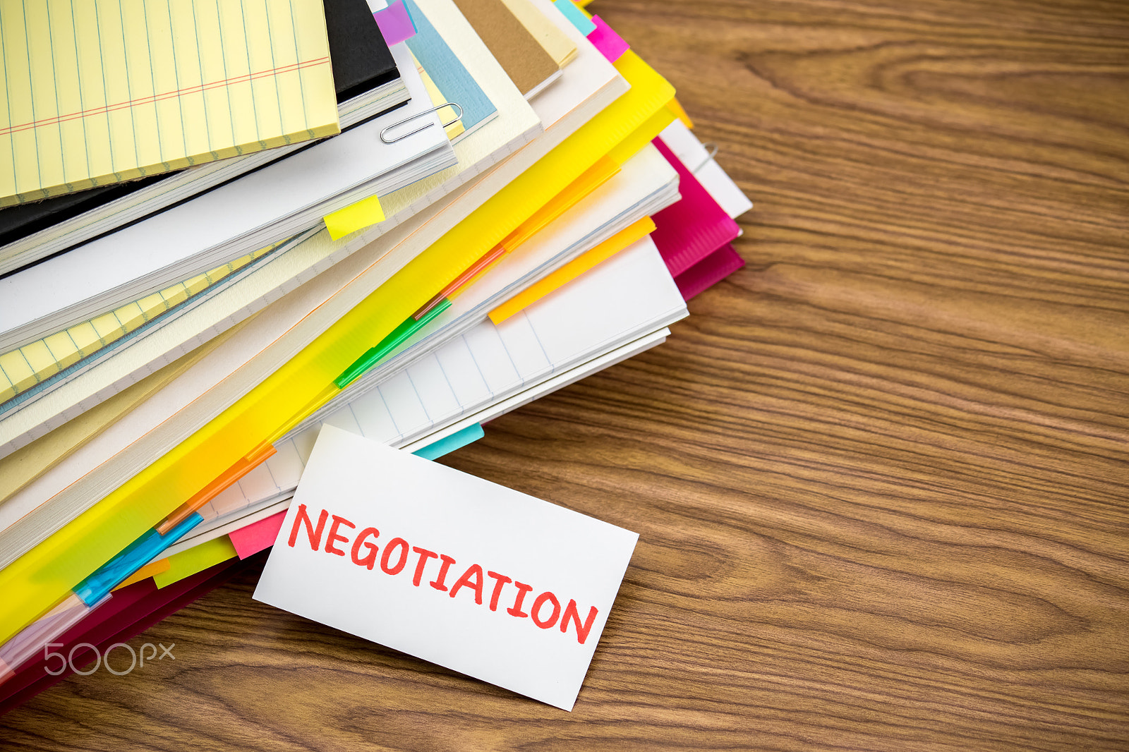 Canon EF-S 55-250mm F4-5.6 IS sample photo. Negotiation; the pile of business documents on the desk photography