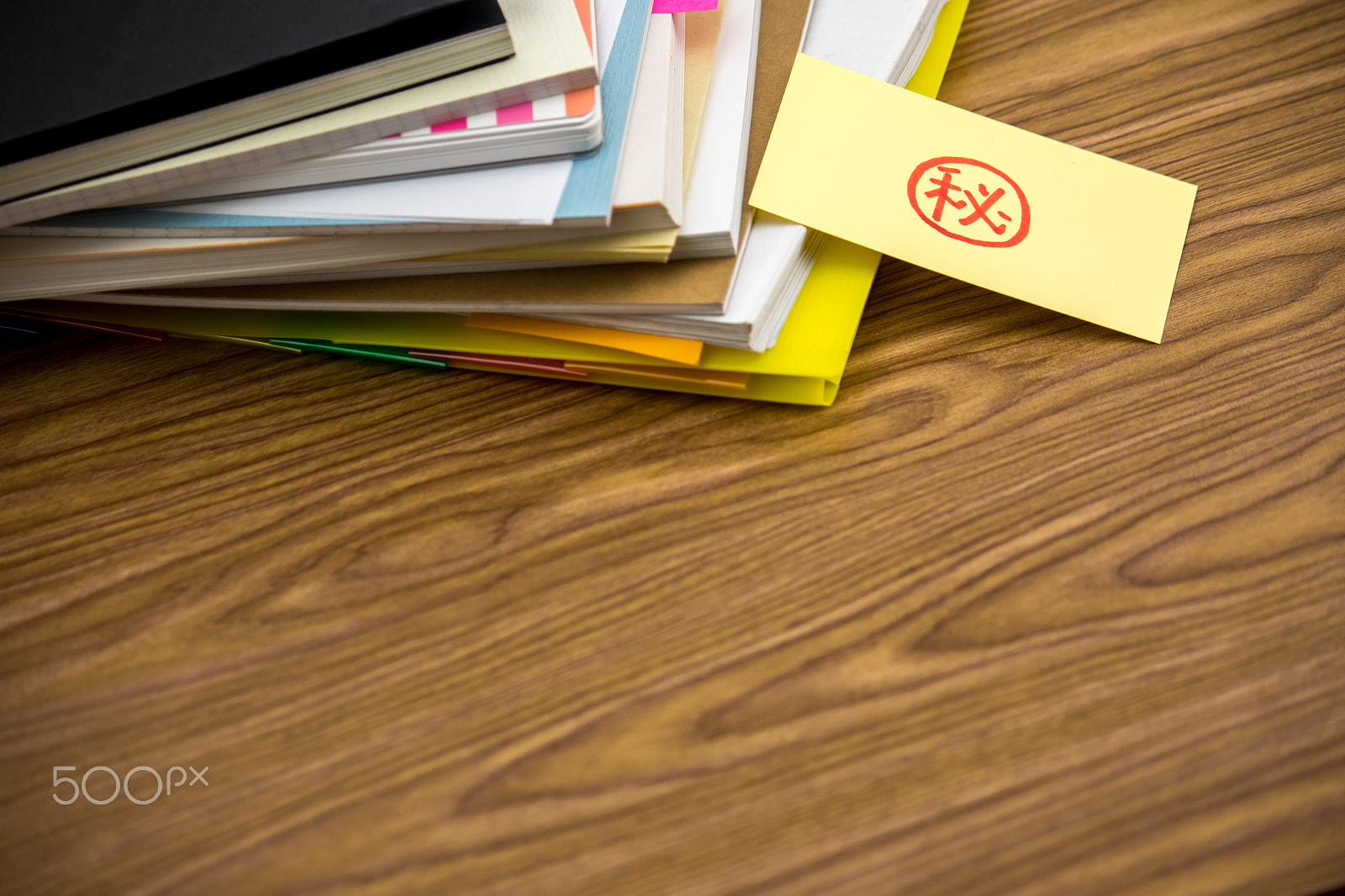 Canon EF-S 55-250mm F4-5.6 IS sample photo. Secret; the pile of business documents on the desk photography