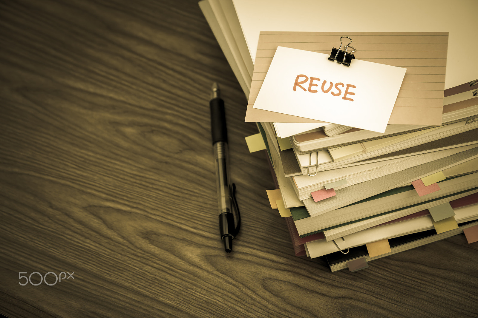 Canon EF-S 55-250mm F4-5.6 IS sample photo. Reuse; the pile of business documents on the desk photography