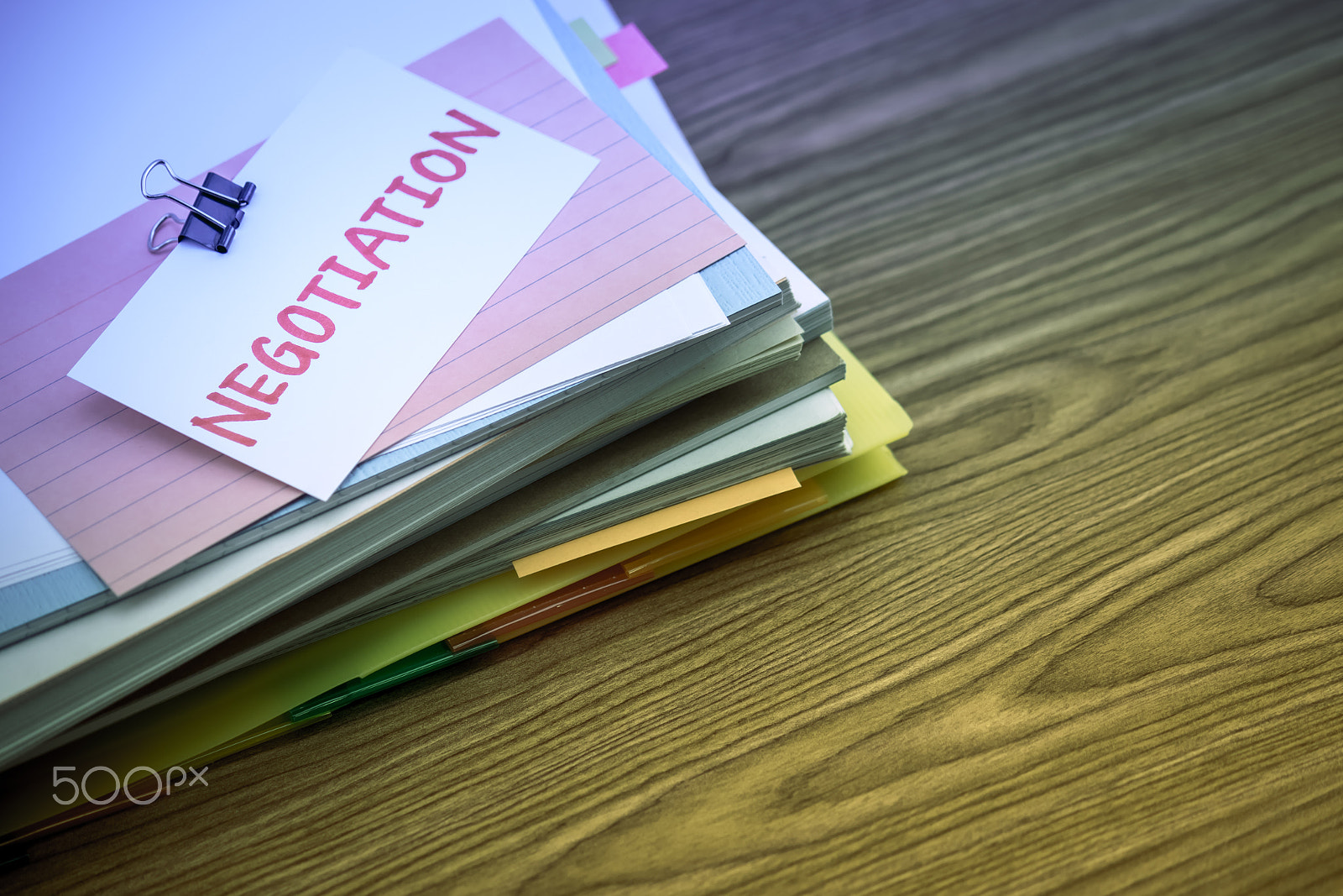 Canon EF-S 55-250mm F4-5.6 IS sample photo. Negotiation; the pile of business documents on the desk photography
