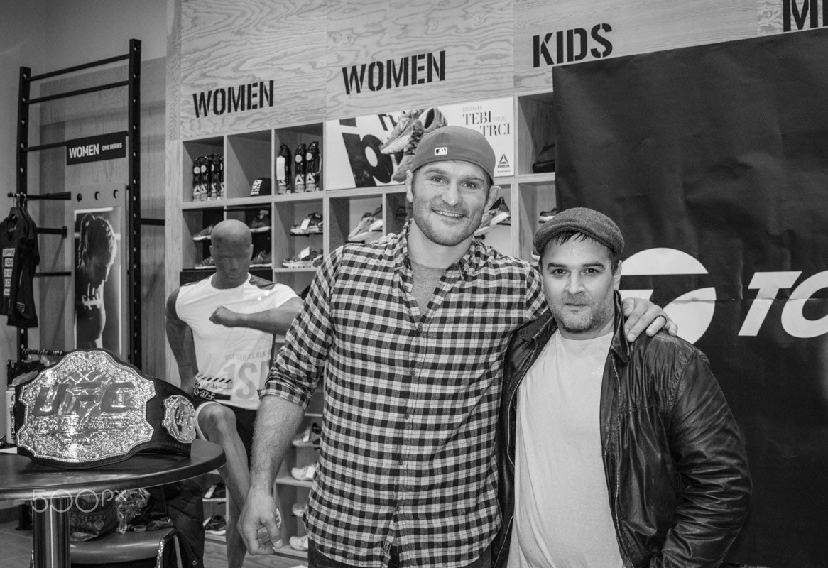 Canon EF-S 24mm F2.8 STM sample photo. Stipe miocic and me photography