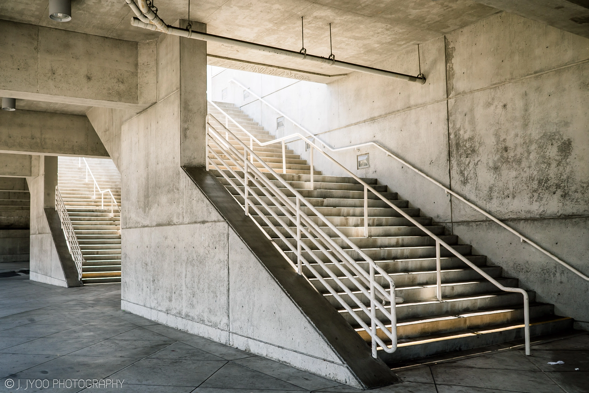 Sony FE 28mm F2 sample photo. Lonely stairs photography