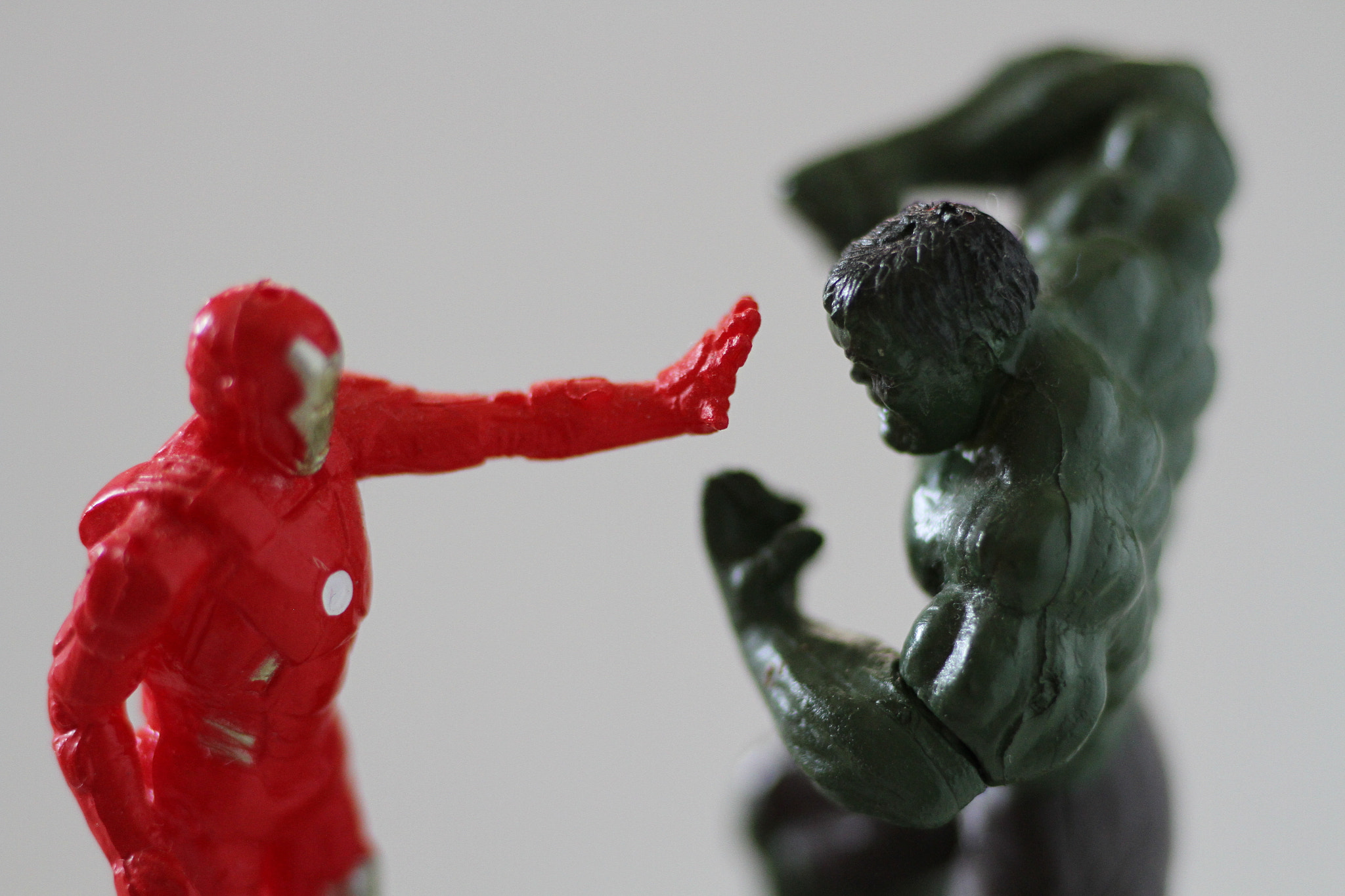 Canon EOS 7D + Tamron SP AF 90mm F2.8 Di Macro sample photo. Iron man & hulk macro photography