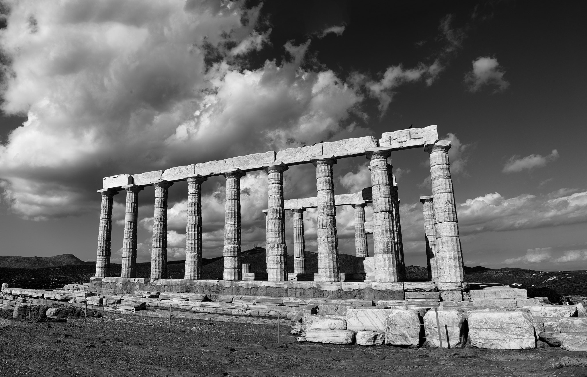 Nikon D60 sample photo. Poseidon temple photography