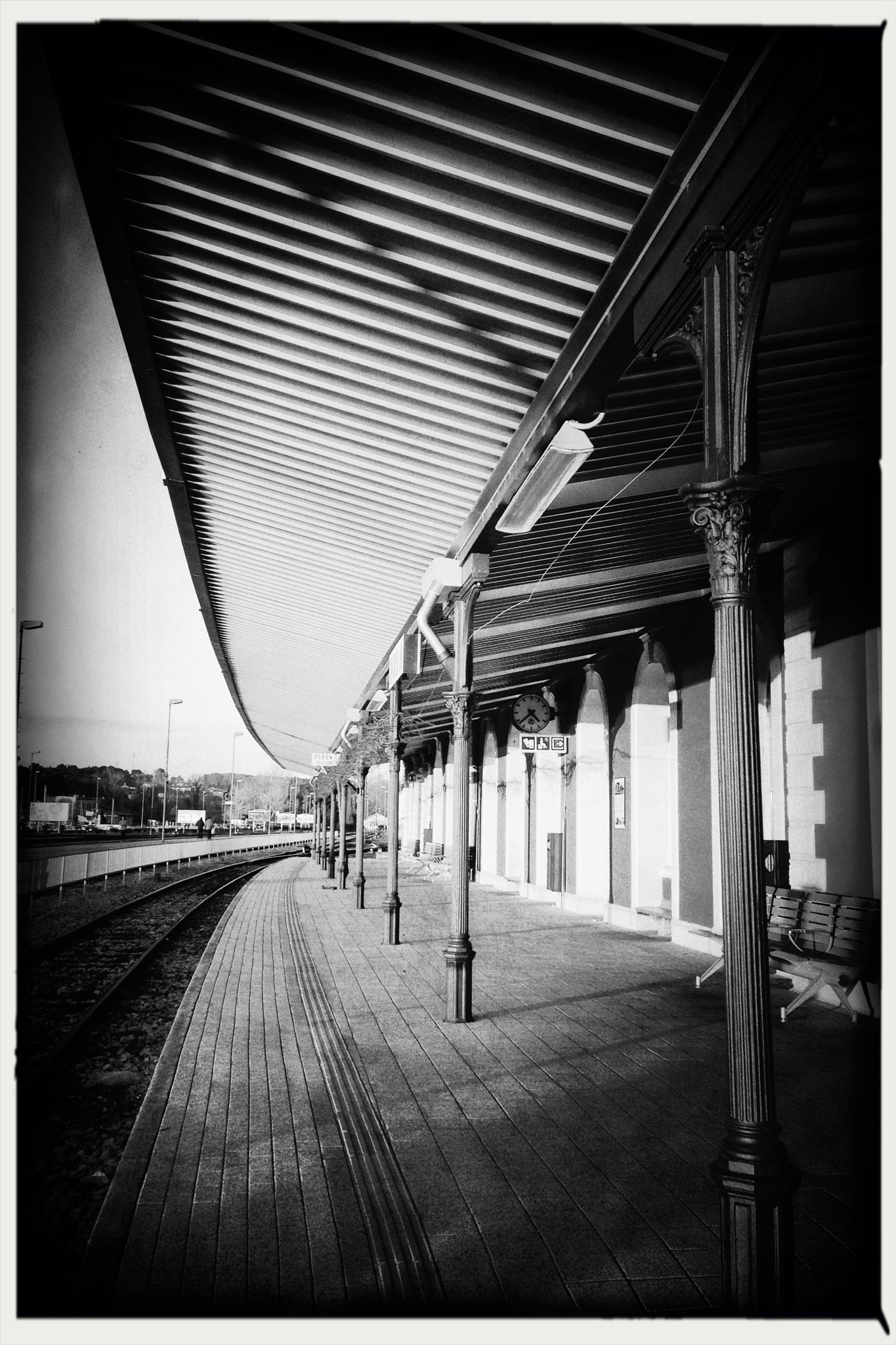 Hipstamatic 305 sample photo. On the train station in the city of pula, croatia photography