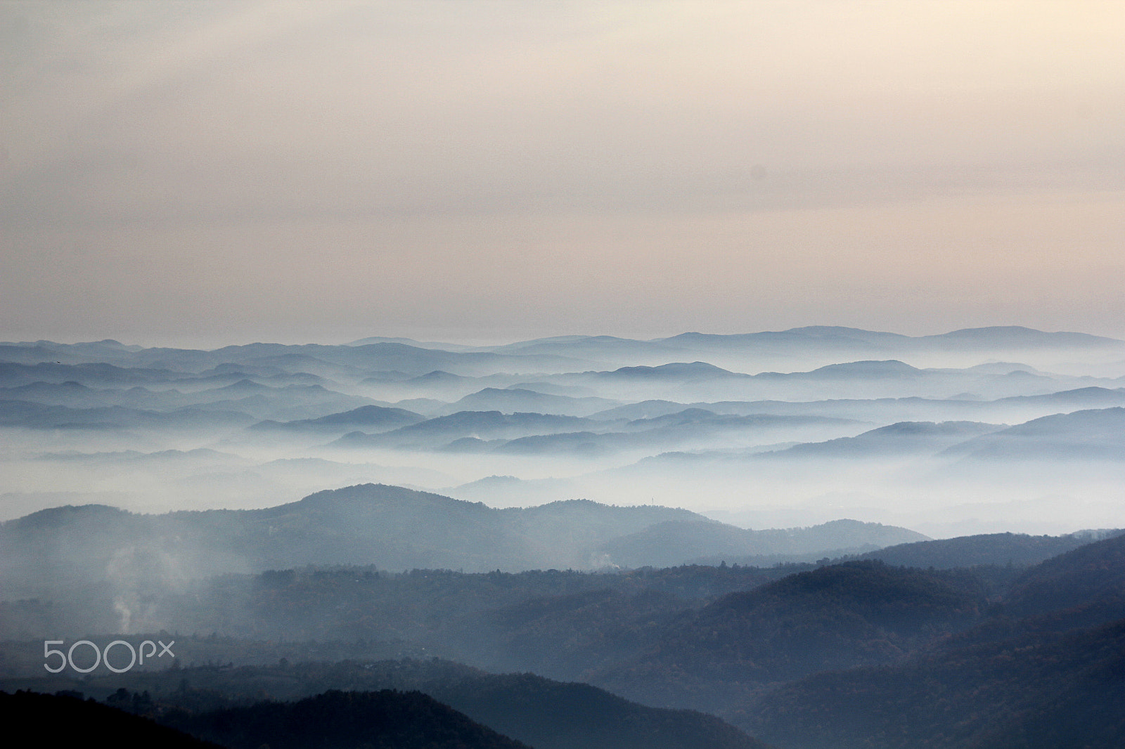 Sigma 18-200mm f/3.5-6.3 DC OS sample photo. Foggy mountain photography
