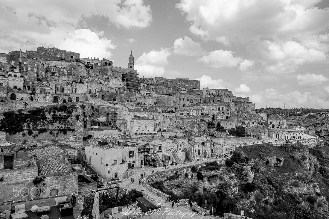 Sony Alpha DSLR-A580 + Tamron SP 24-70mm F2.8 Di VC USD sample photo. Matera bw photography