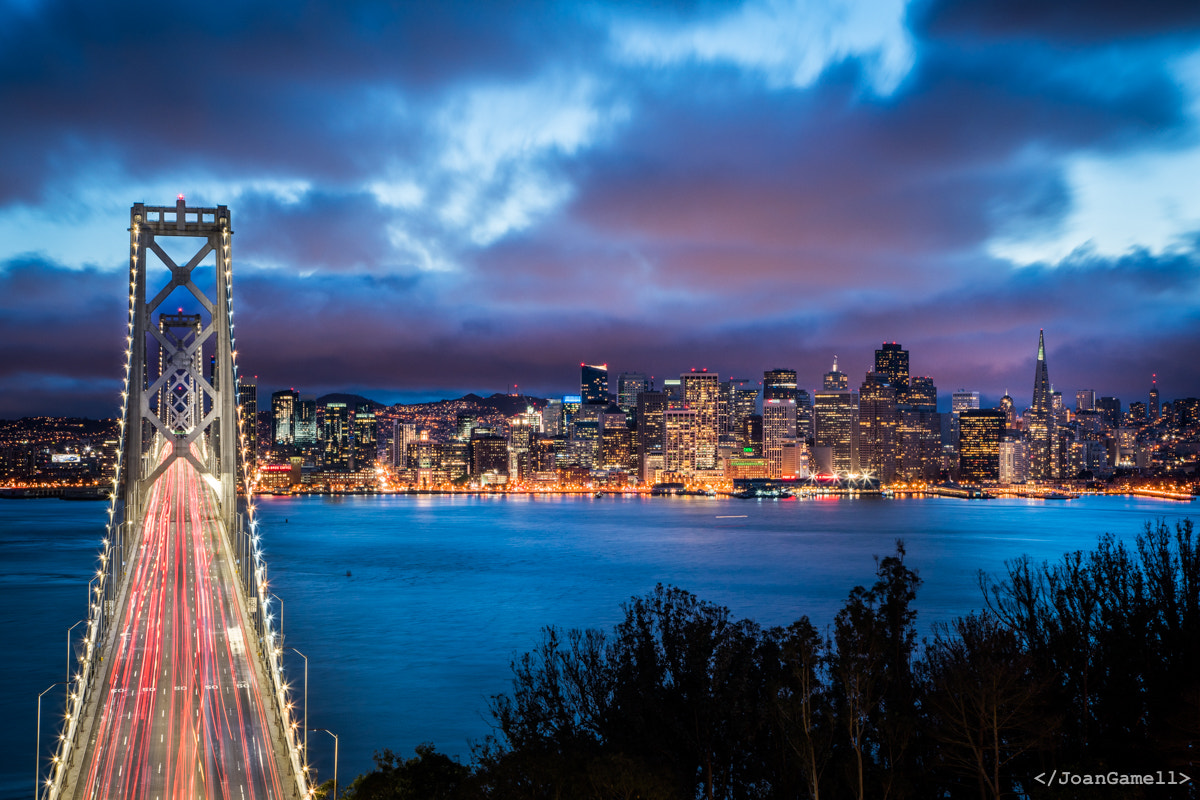 Sony a7R II + Canon EF 24-105mm F4L IS USM sample photo. Bay bridge and the city skyline photography