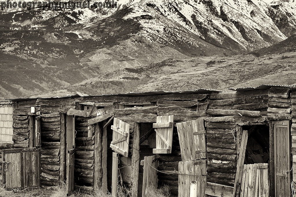 Nikon D300 sample photo. Wooden stables. err, pyrénées-orientales department in souther photography