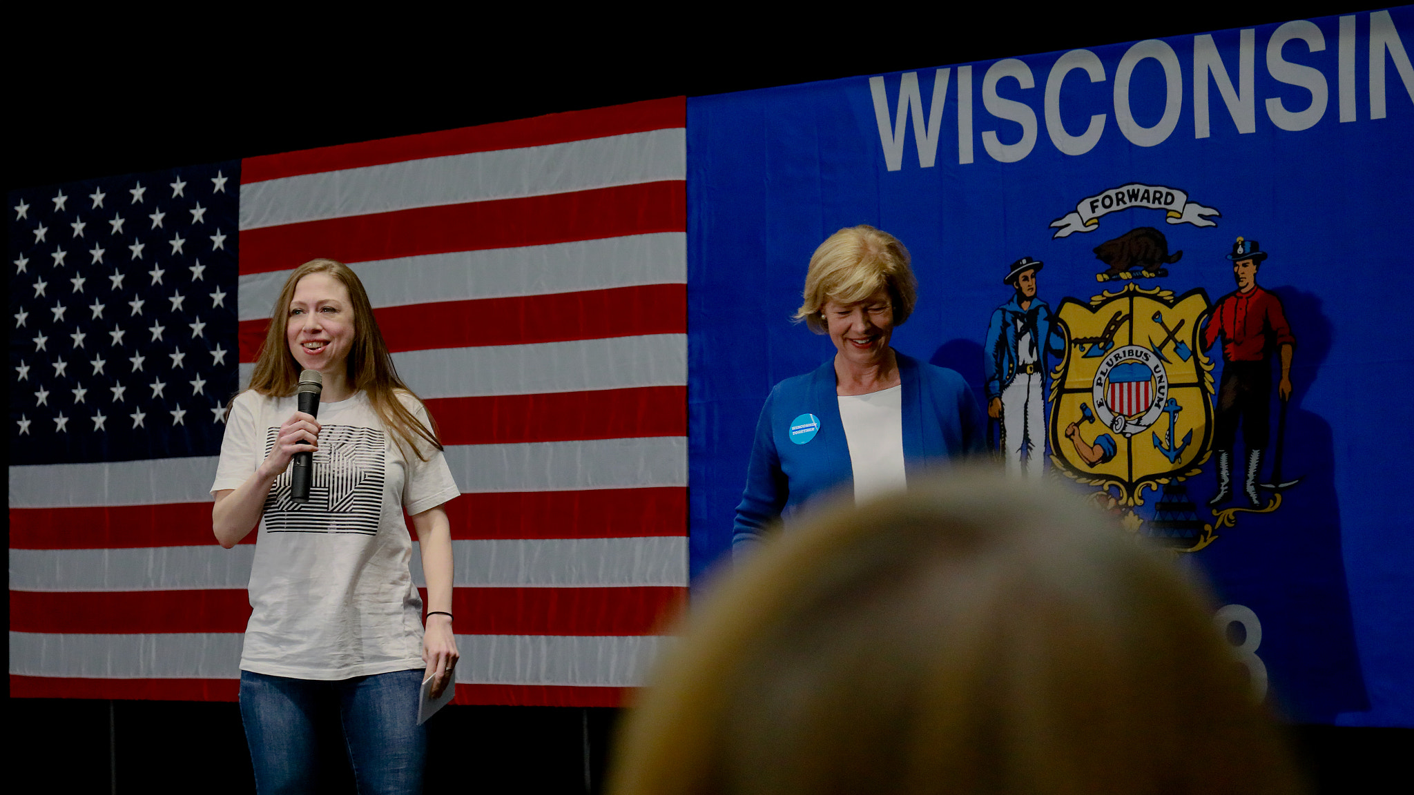 Chelsea Clinton and Tammy Baldwin
