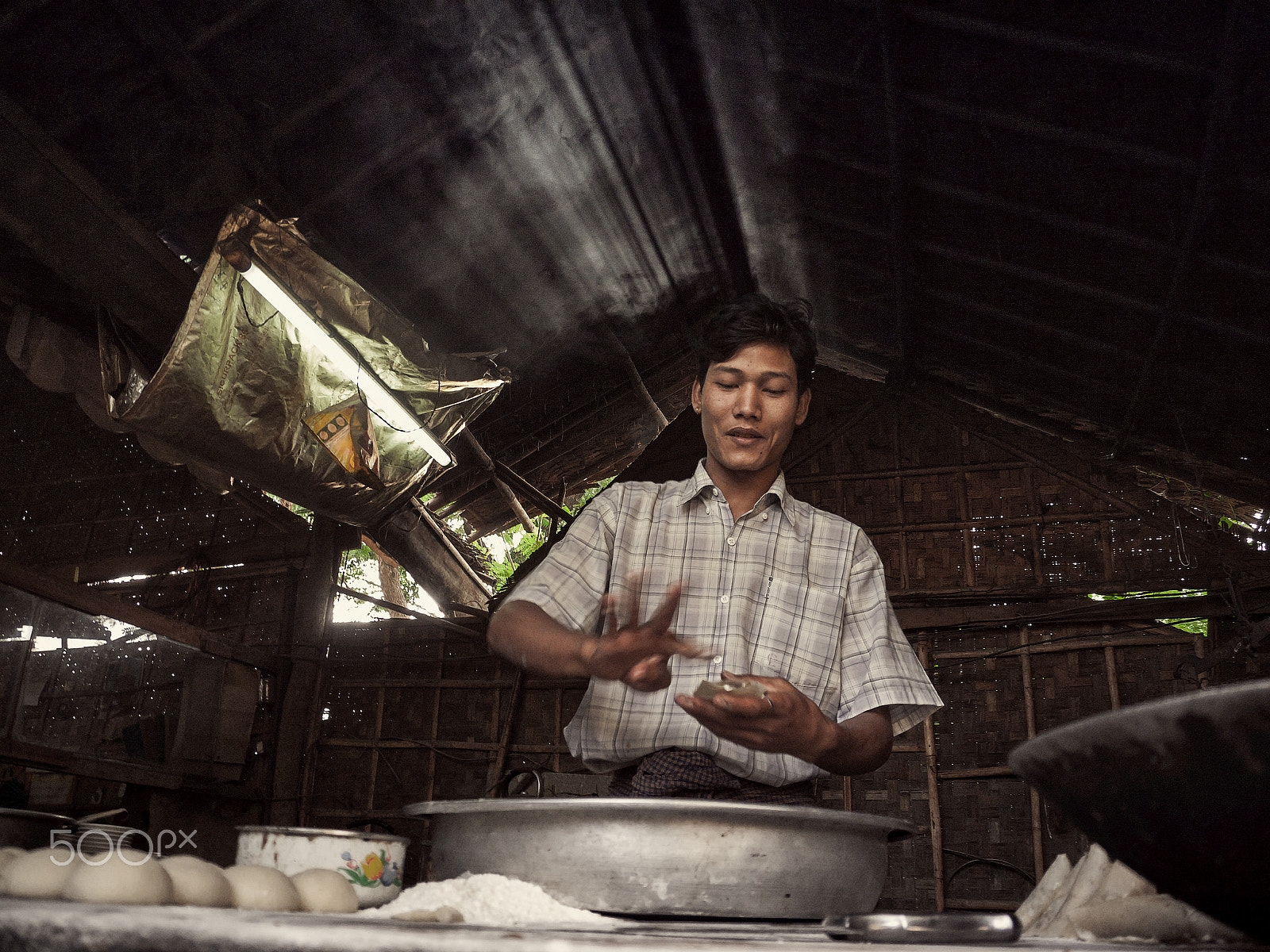 Panasonic Lumix DMC-GF1 sample photo. Samosa making.. photography