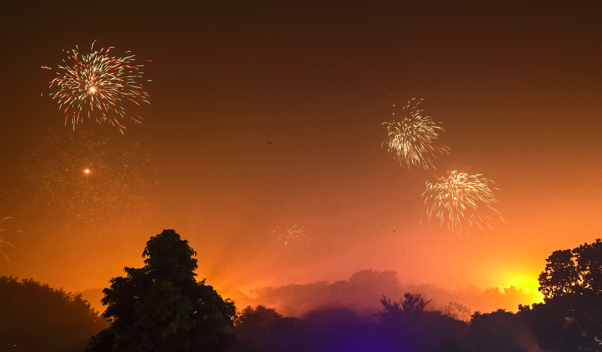 Canon EOS 5D Mark II sample photo. Diwali fireworks photography
