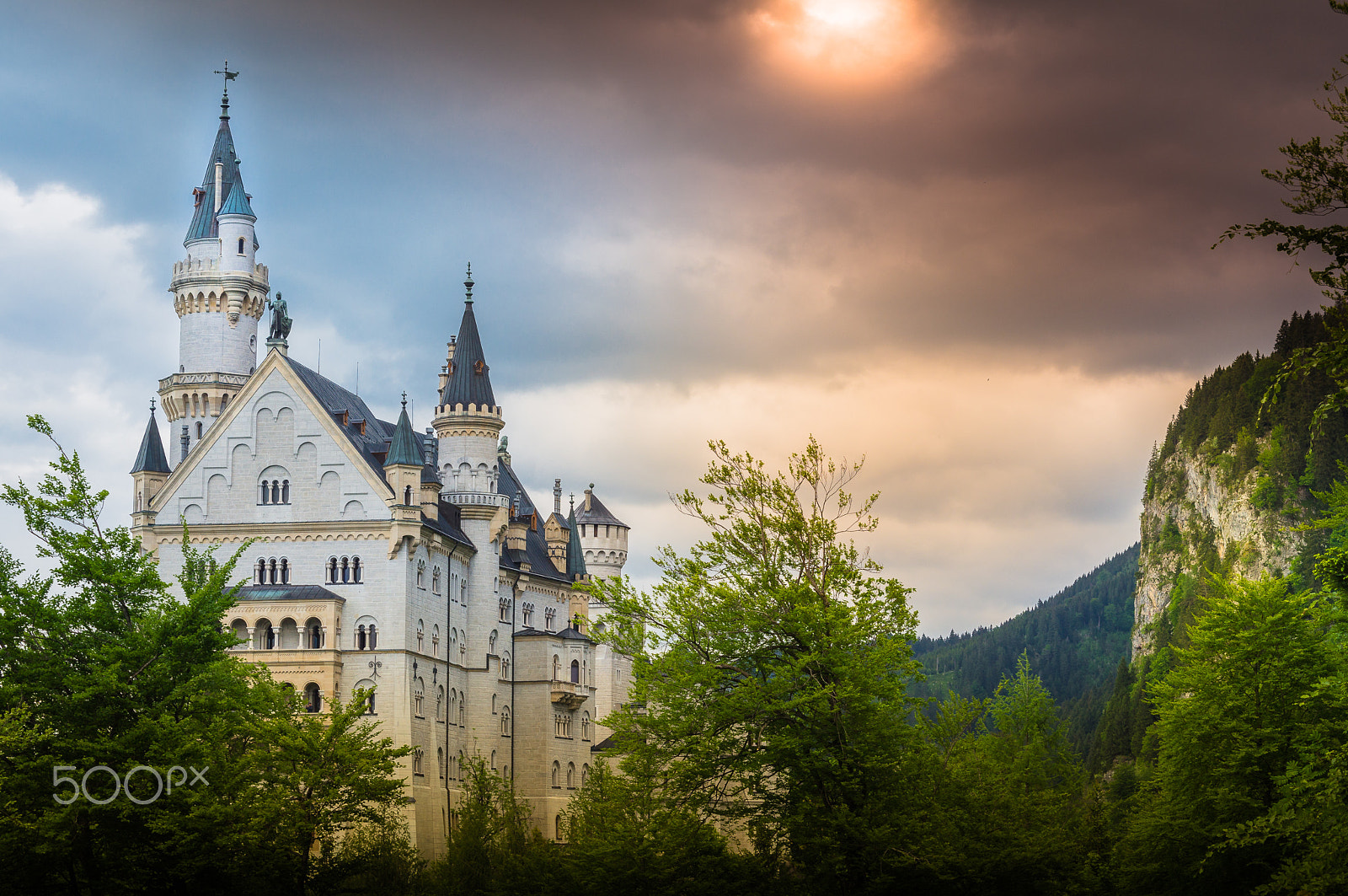 Sony SLT-A35 sample photo. Neuschwanstein photography