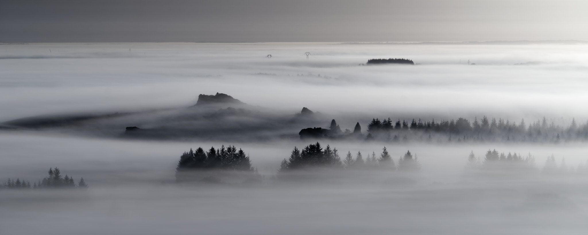 Sony a7 + Sony FE 70-200mm F4 G OSS sample photo. Mer de nuages en bretagne 2 photography