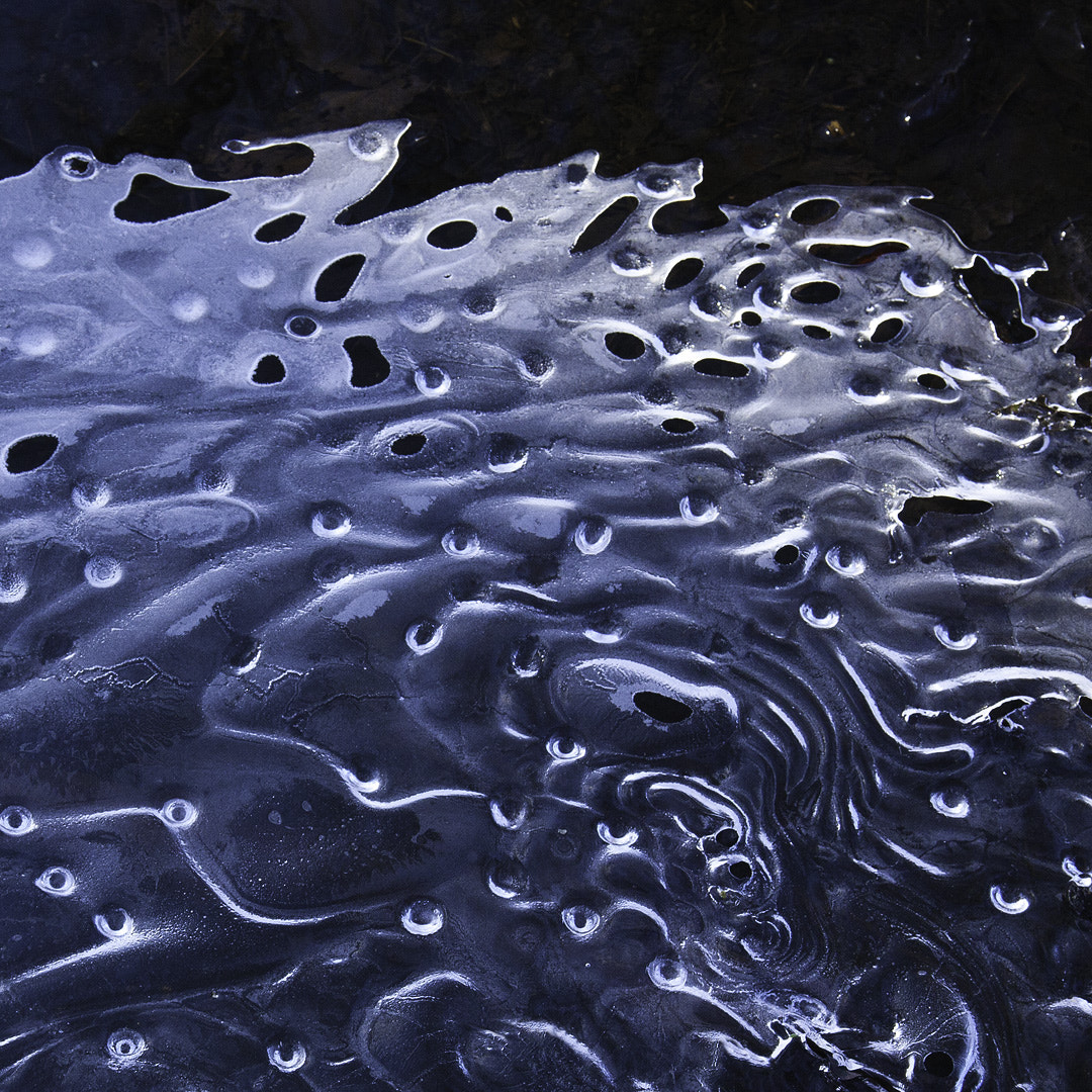 Canon EF 24-85mm F3.5-4.5 USM sample photo. Ice on a brook photography