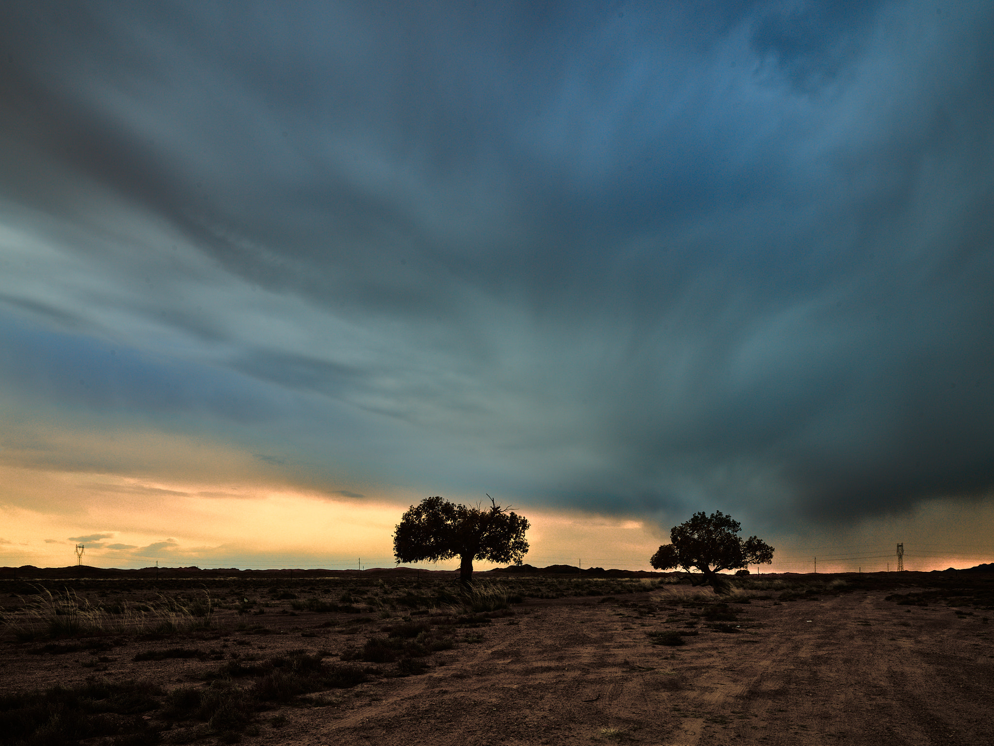 Schneider LS 35mm f/3.5 sample photo. Sunset when a sand stomy is coming photography