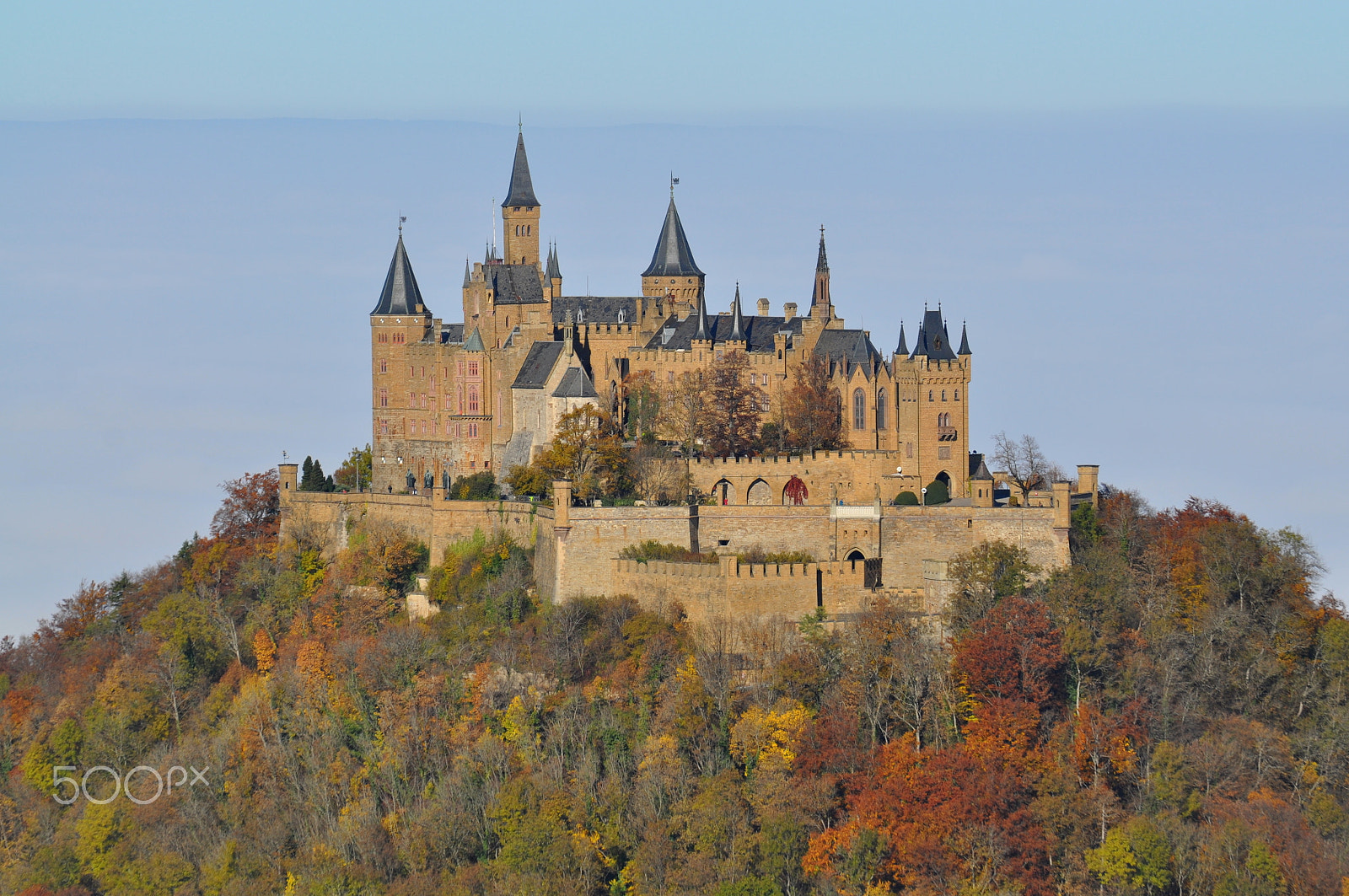 Nikon D5000 sample photo. Hohenzollern castle photography