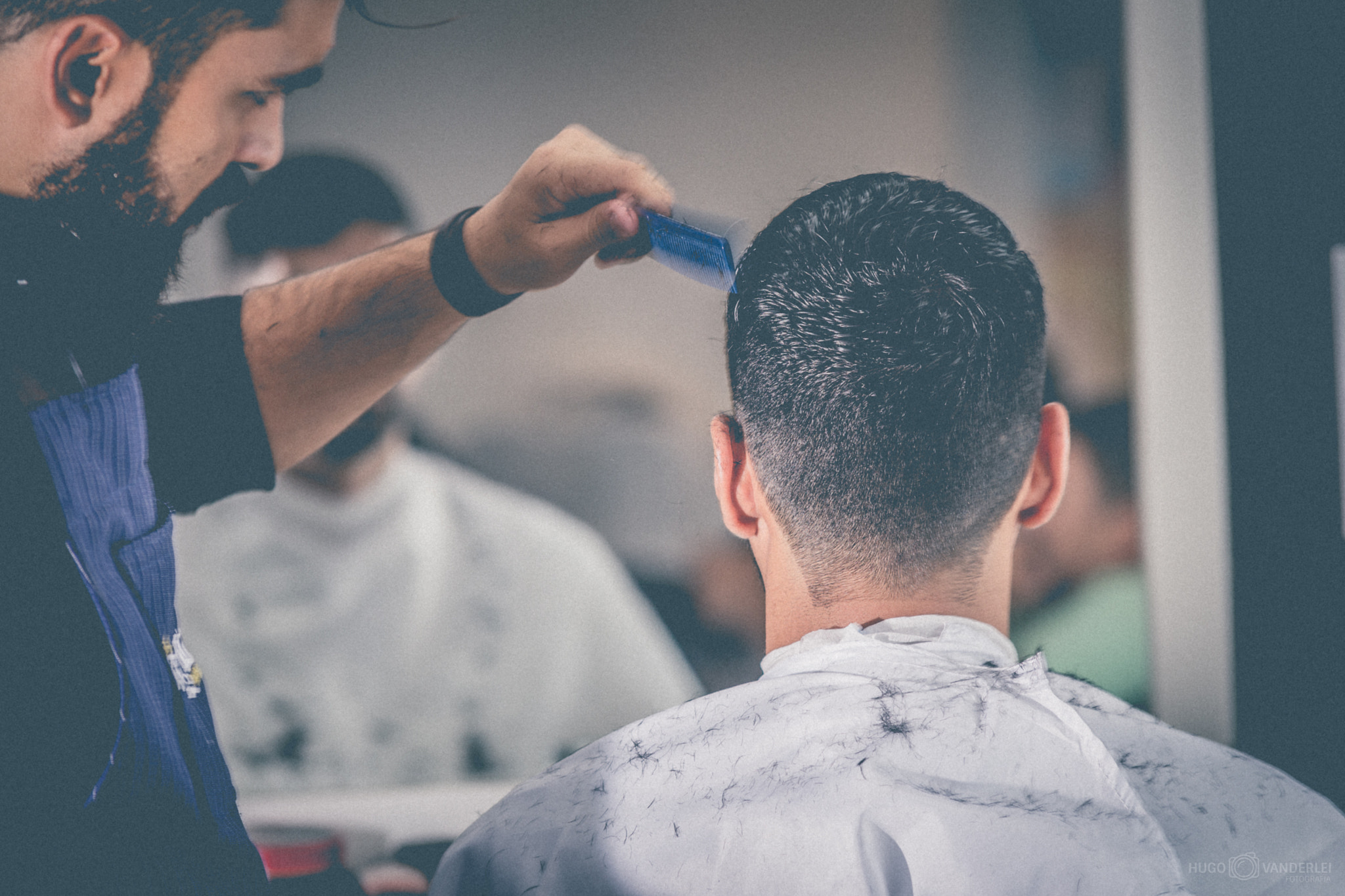 Sigma 70-200mm F2.8 EX DG OS HSM sample photo. B king barber shop photography