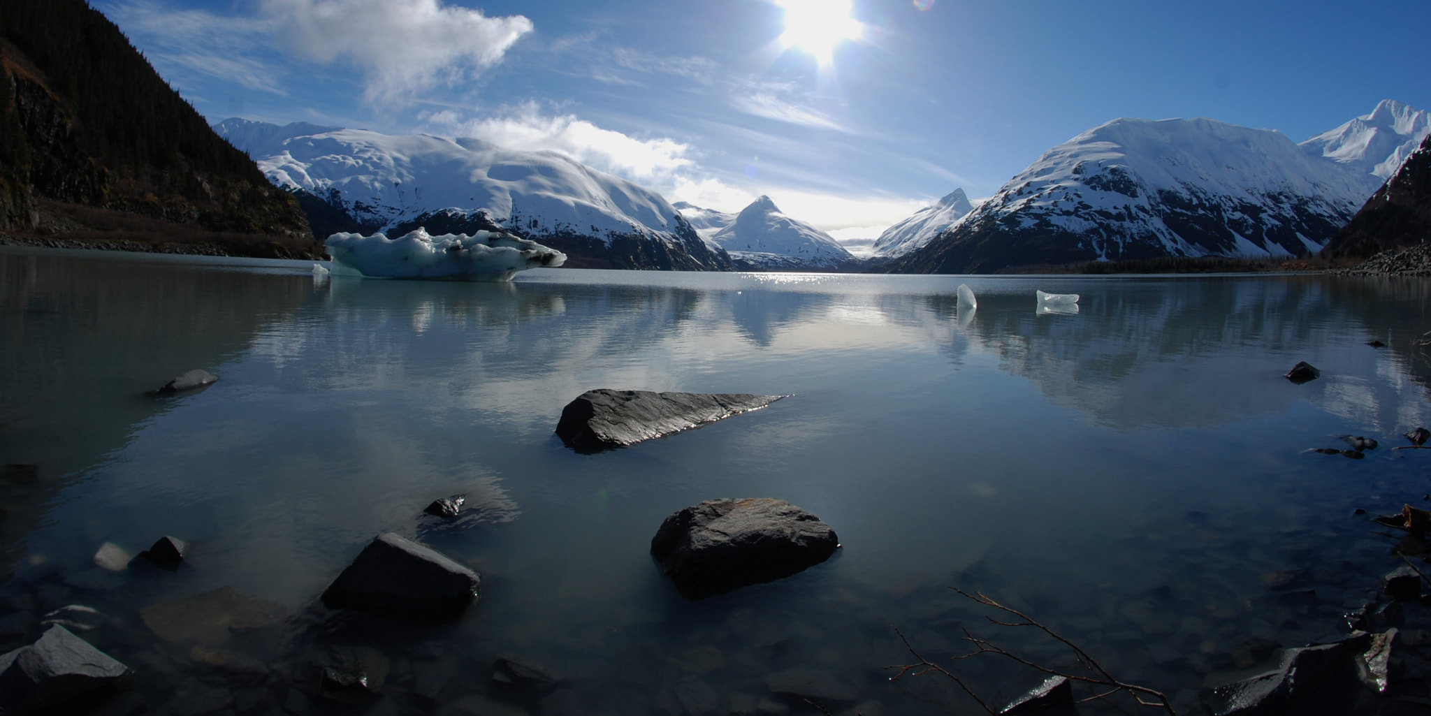 Nikon D80 + Samyang 8mm F3.5 Aspherical IF MC Fisheye sample photo. Alaskan reflections photography