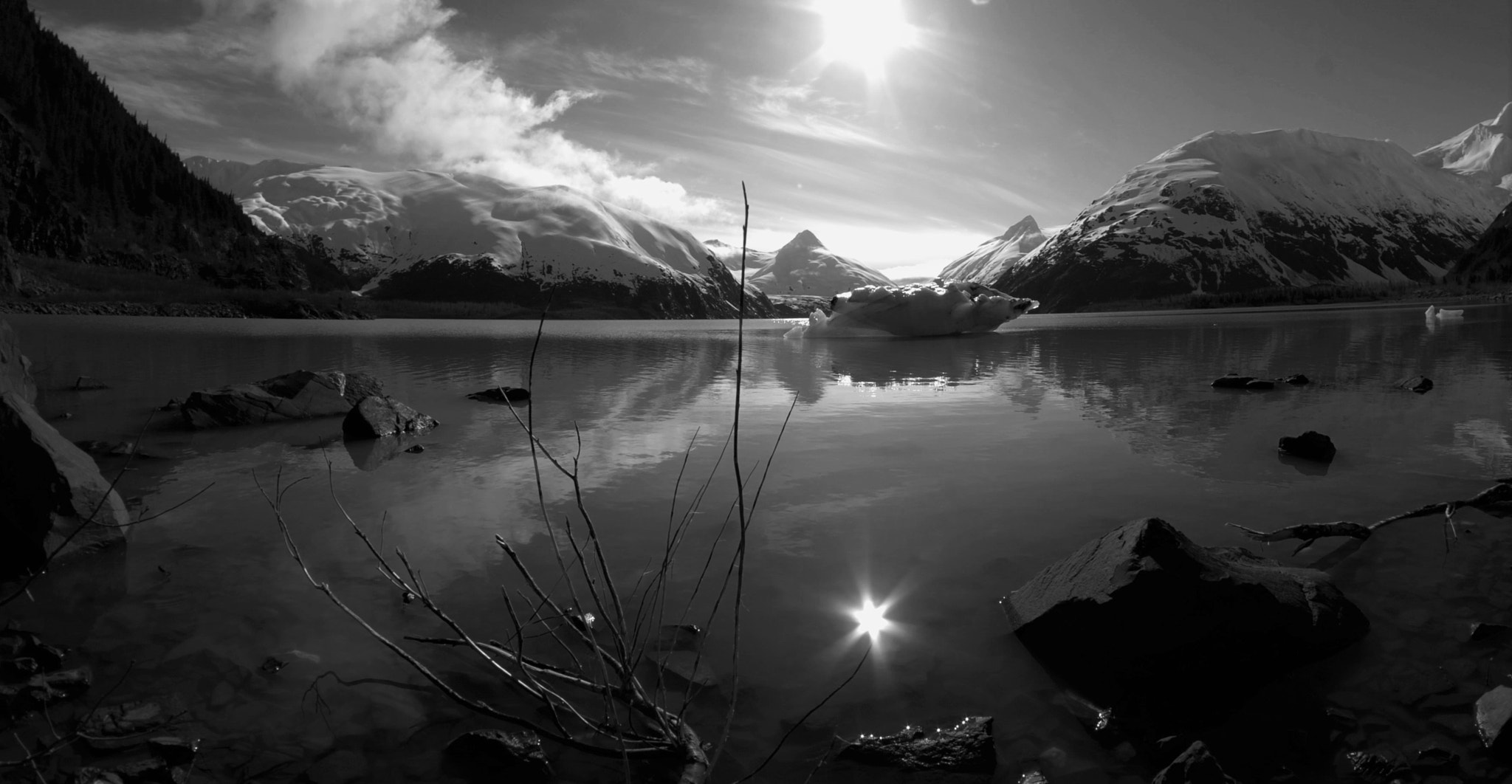 Nikon D80 + Samyang 8mm F3.5 Aspherical IF MC Fisheye sample photo. Glacial reflections photography