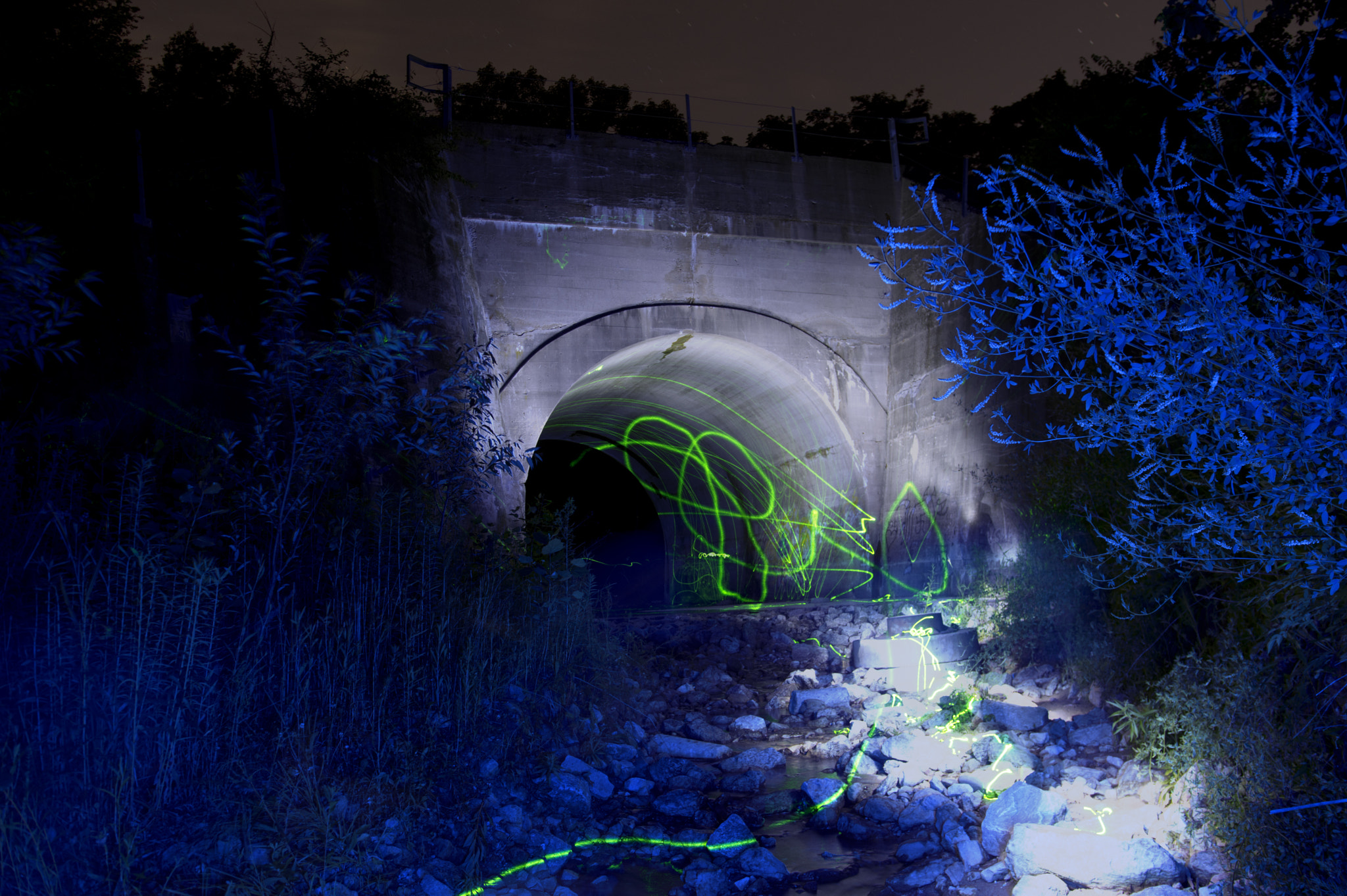 Pentax K-3 sample photo. Blue tunnel photography