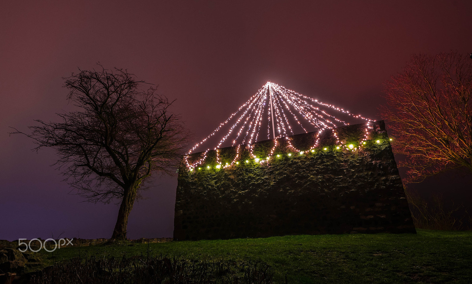 Sigma 8-16mm F4.5-5.6 DC HSM sample photo. Old fort at night photography