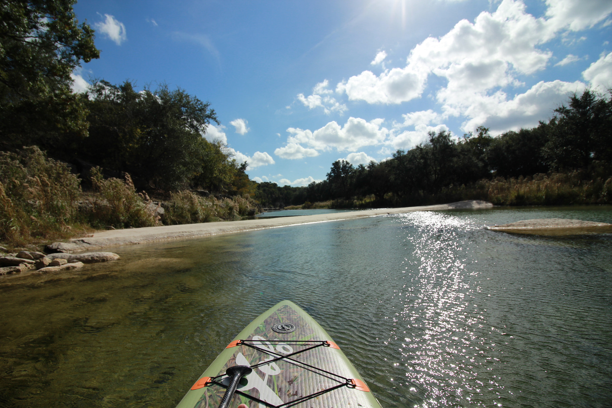 Canon EOS 1200D (EOS Rebel T5 / EOS Kiss X70 / EOS Hi) sample photo. Clear rivers in texas on my stand up paddle board photography