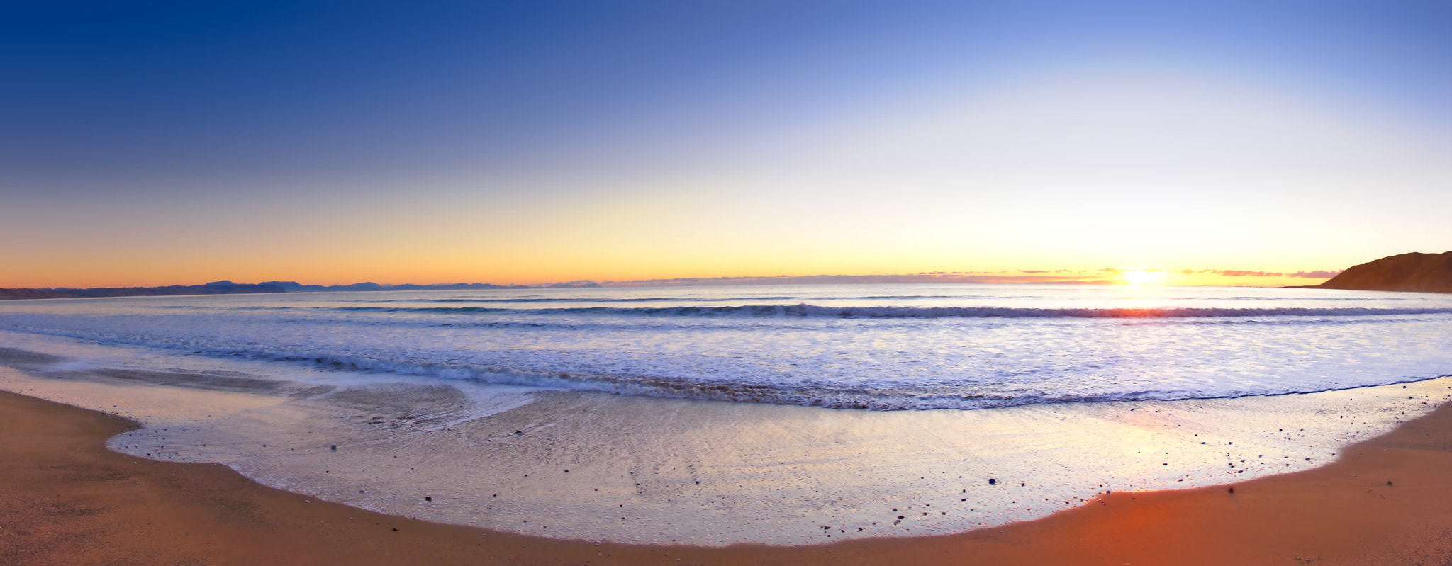 Sony SLT-A65 (SLT-A65V) + Tamron 18-270mm F3.5-6.3 Di II PZD sample photo. Clifford bay panorama edited photography