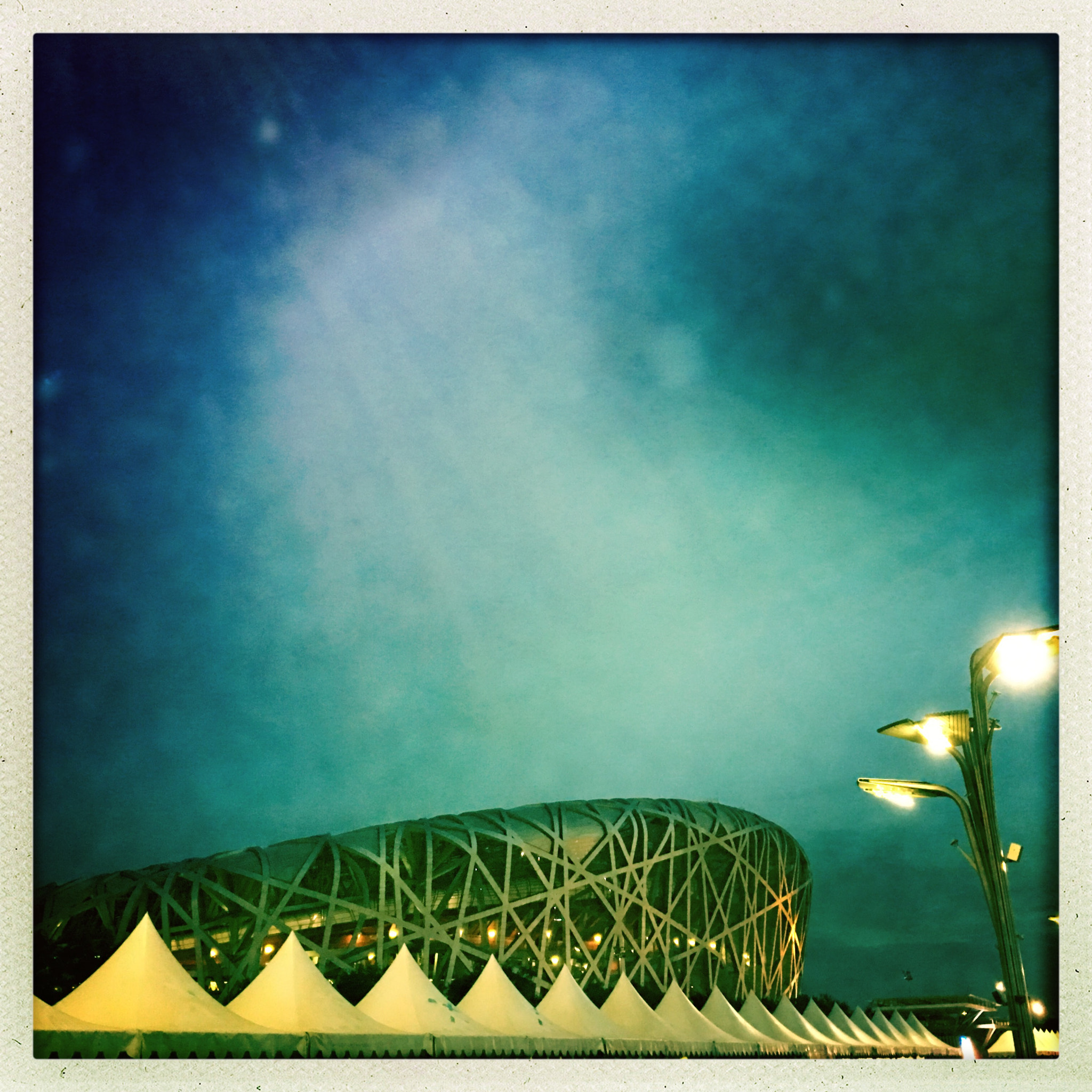 Hipstamatic 322 sample photo. Beijing national stadium,bird's nest. photography