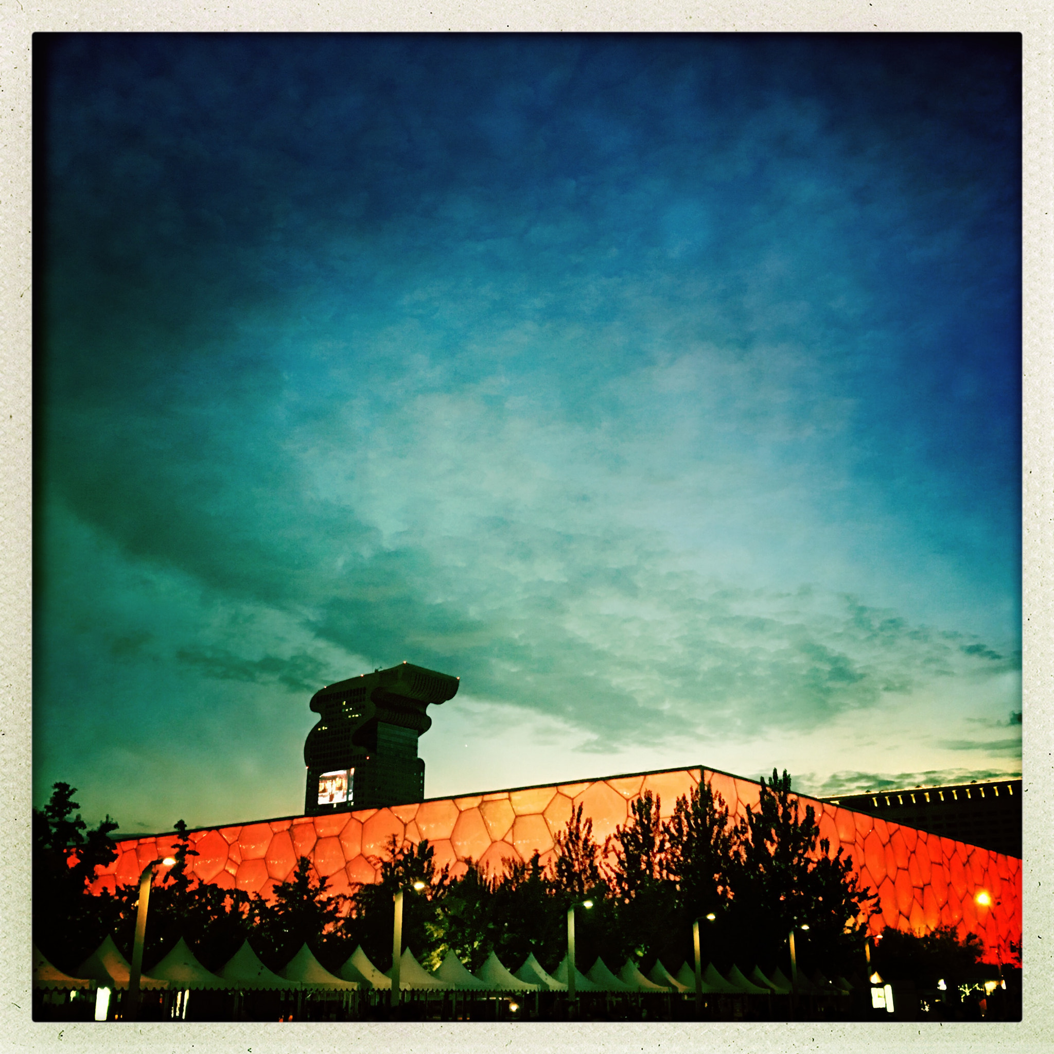 Hipstamatic 322 sample photo. Beijing national aquatics center,water cube. photography