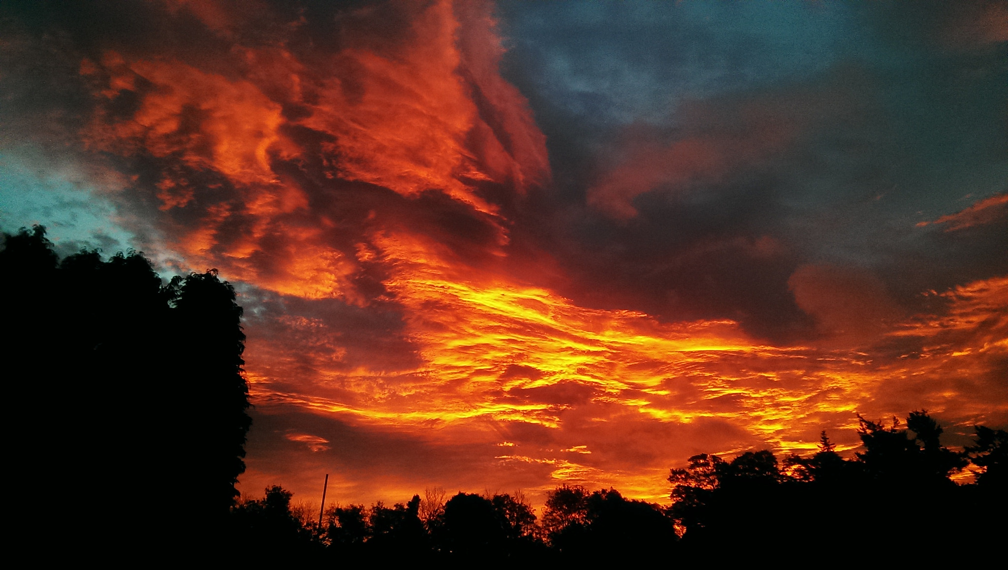HTC ONE GOOGLE PLAY EDITION sample photo. Fire in the sky, fasque estate. scotland oct 16' photography