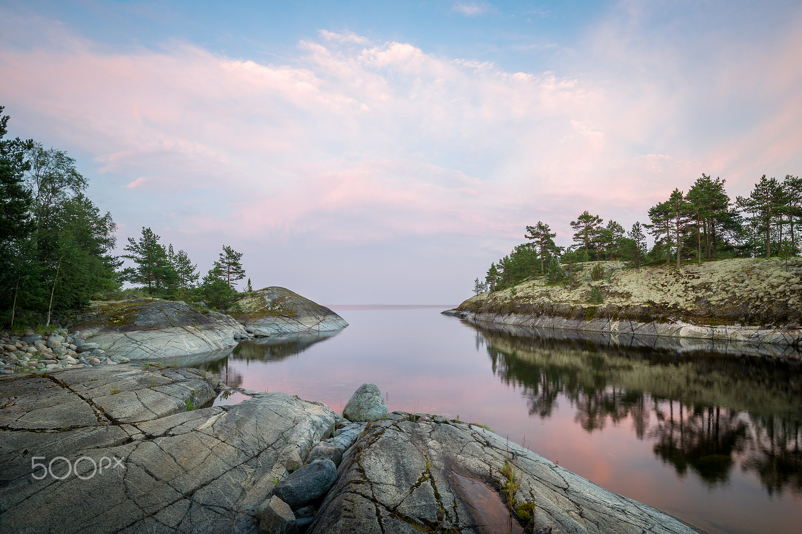 Nikon D3S sample photo. Evening landscape of scenic karelia republic nature. photography