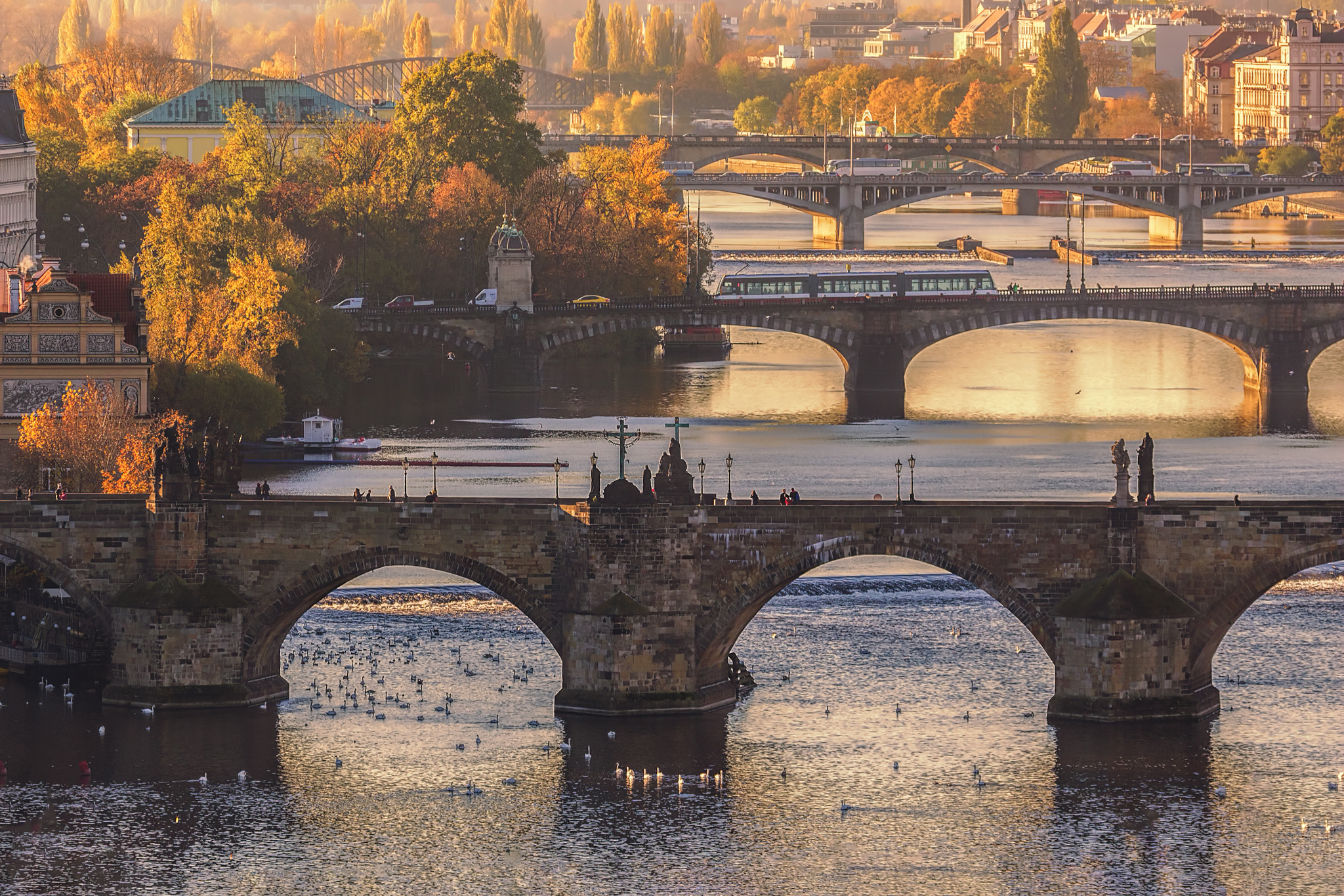 Canon EF 100-400mm F4.5-5.6L IS USM sample photo. Prague bridges photography