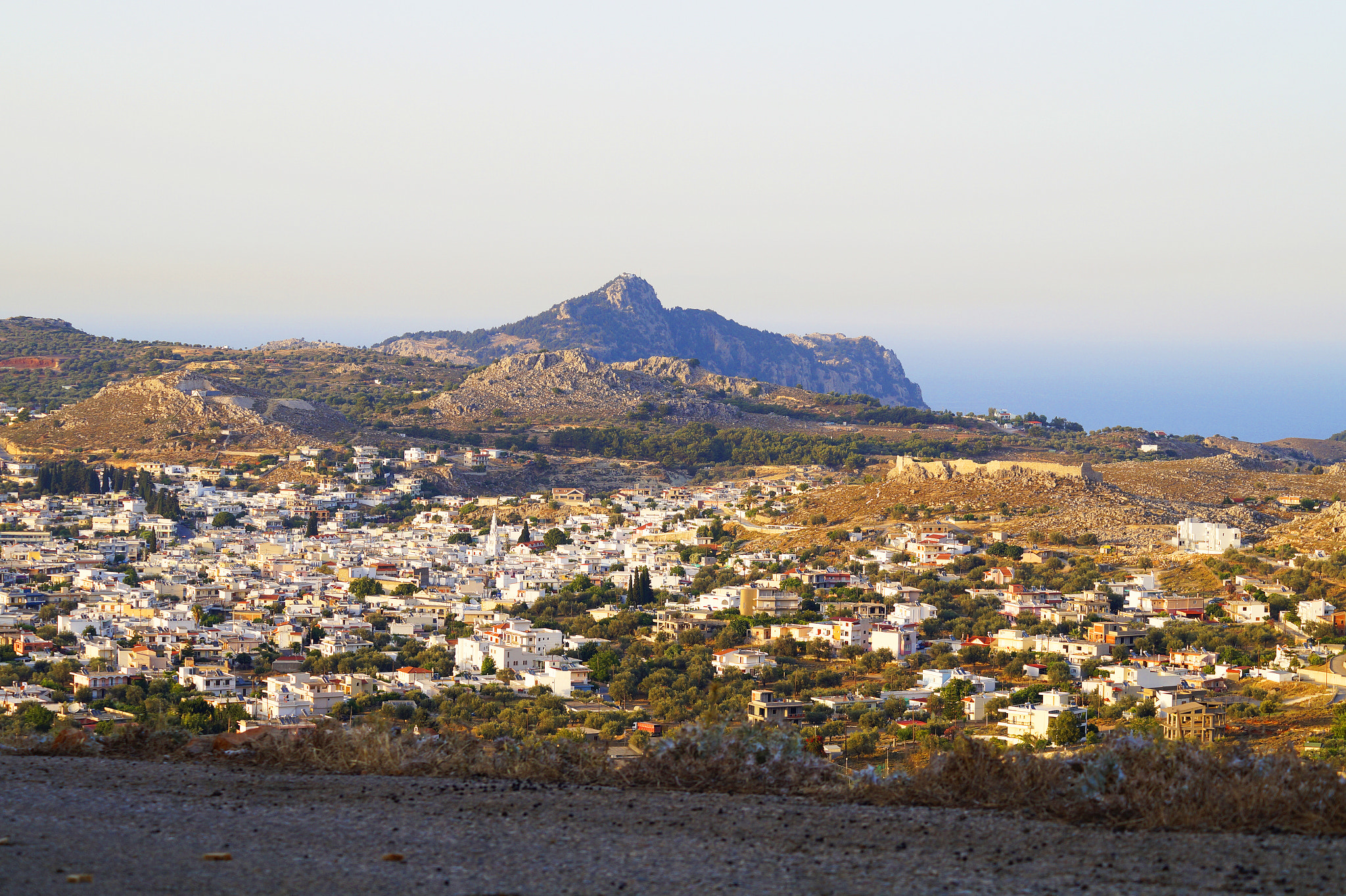 Sony SLT-A58 + Sony DT 55-200mm F4-5.6 SAM sample photo. Sunset  archangelos rhodes photography