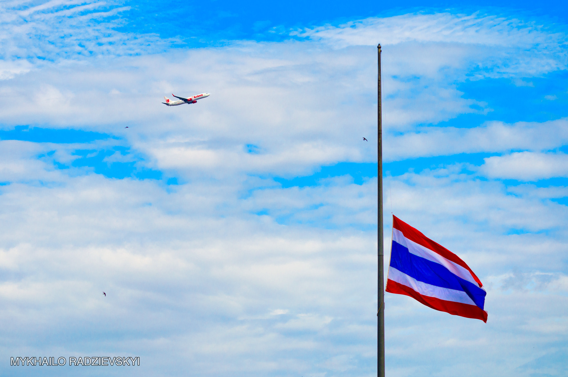 Sigma 105mm F2.8 EX DG OS HSM sample photo. Plane from thailand photography