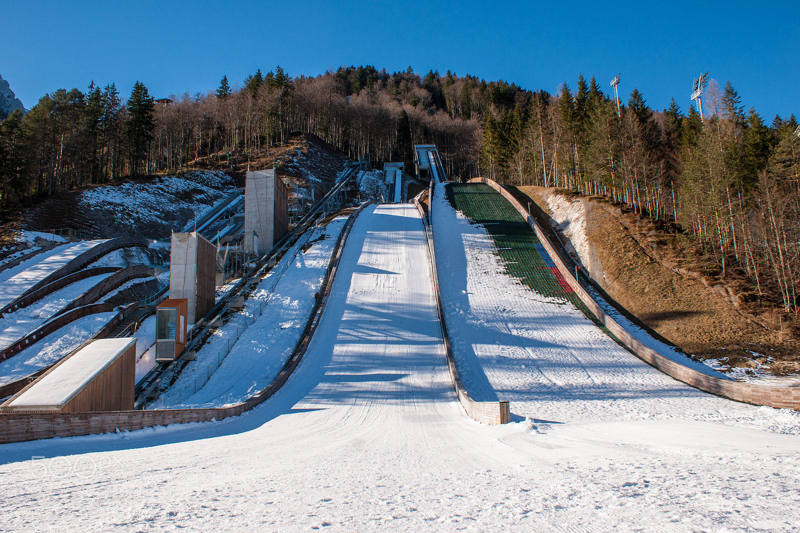 Sony Alpha DSLR-A700 sample photo. Ski jumps photography