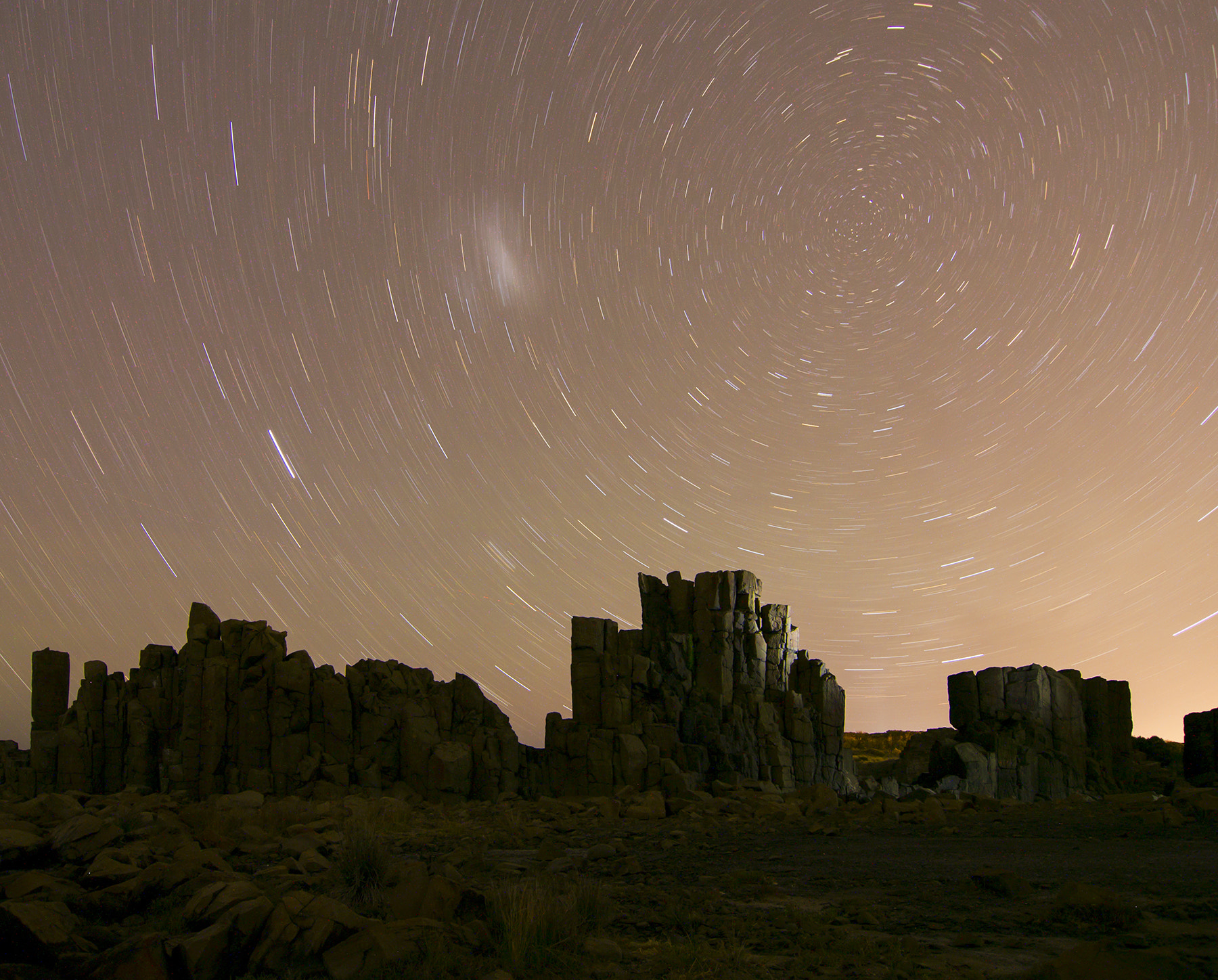 Canon EOS 6D sample photo. Star trails over cathedral rocks photography