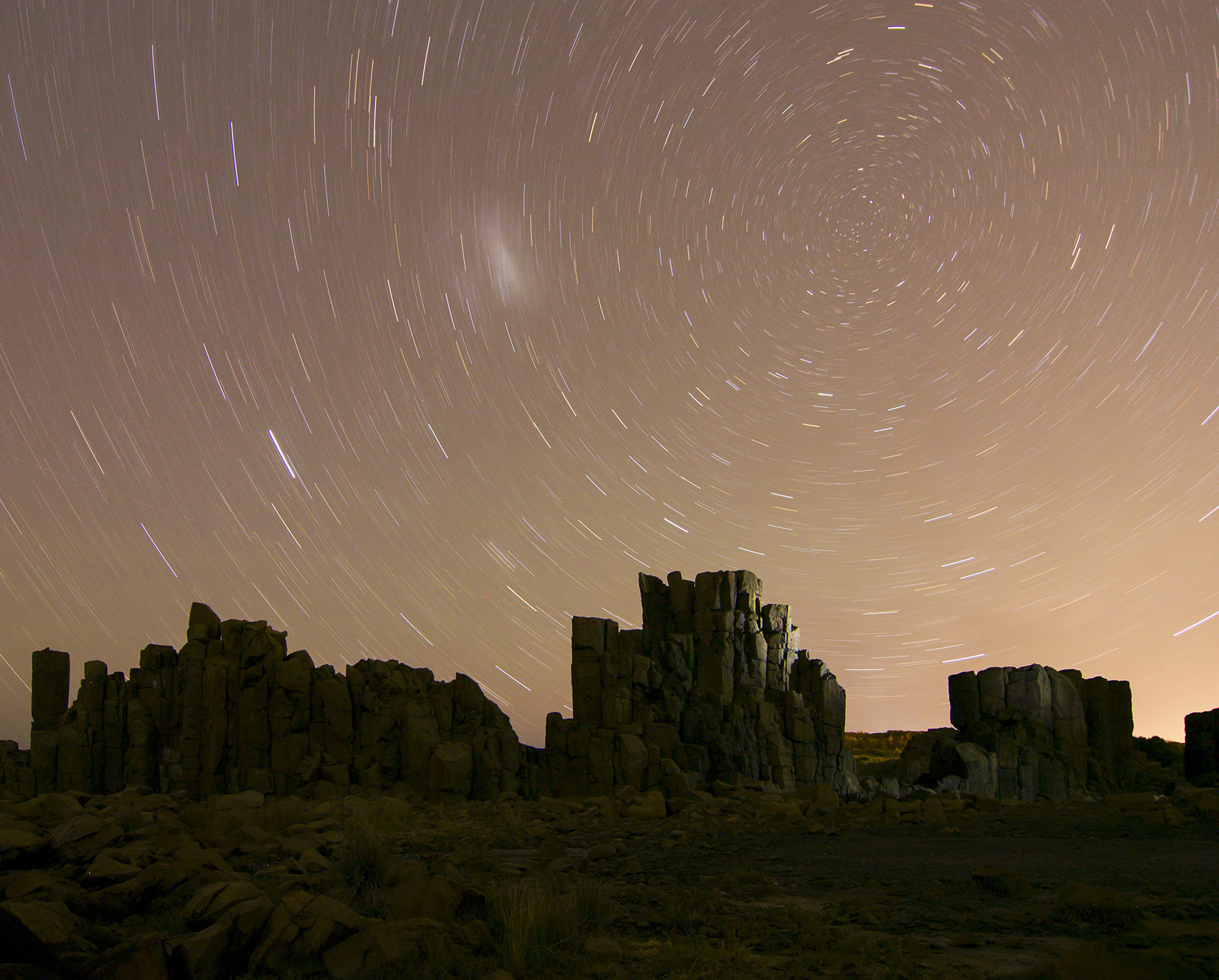 Tokina AT-X Pro 12-24mm F4 (IF) DX sample photo. Star trails over cathedral rocks photography