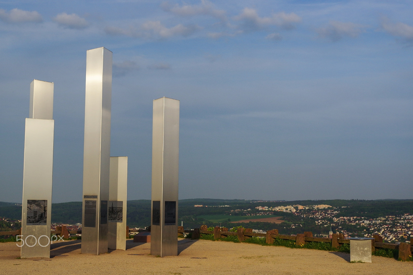 Pentax K-3 sample photo. Pforzheim, germany - april 29. 2015: memorial of bombing city on the wallberg rubble hill. photography
