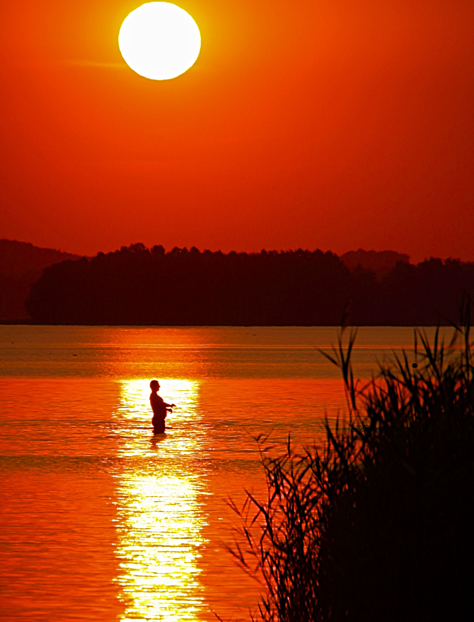 Canon EOS 500D (EOS Rebel T1i / EOS Kiss X3) sample photo. Last sunset at the lake photography