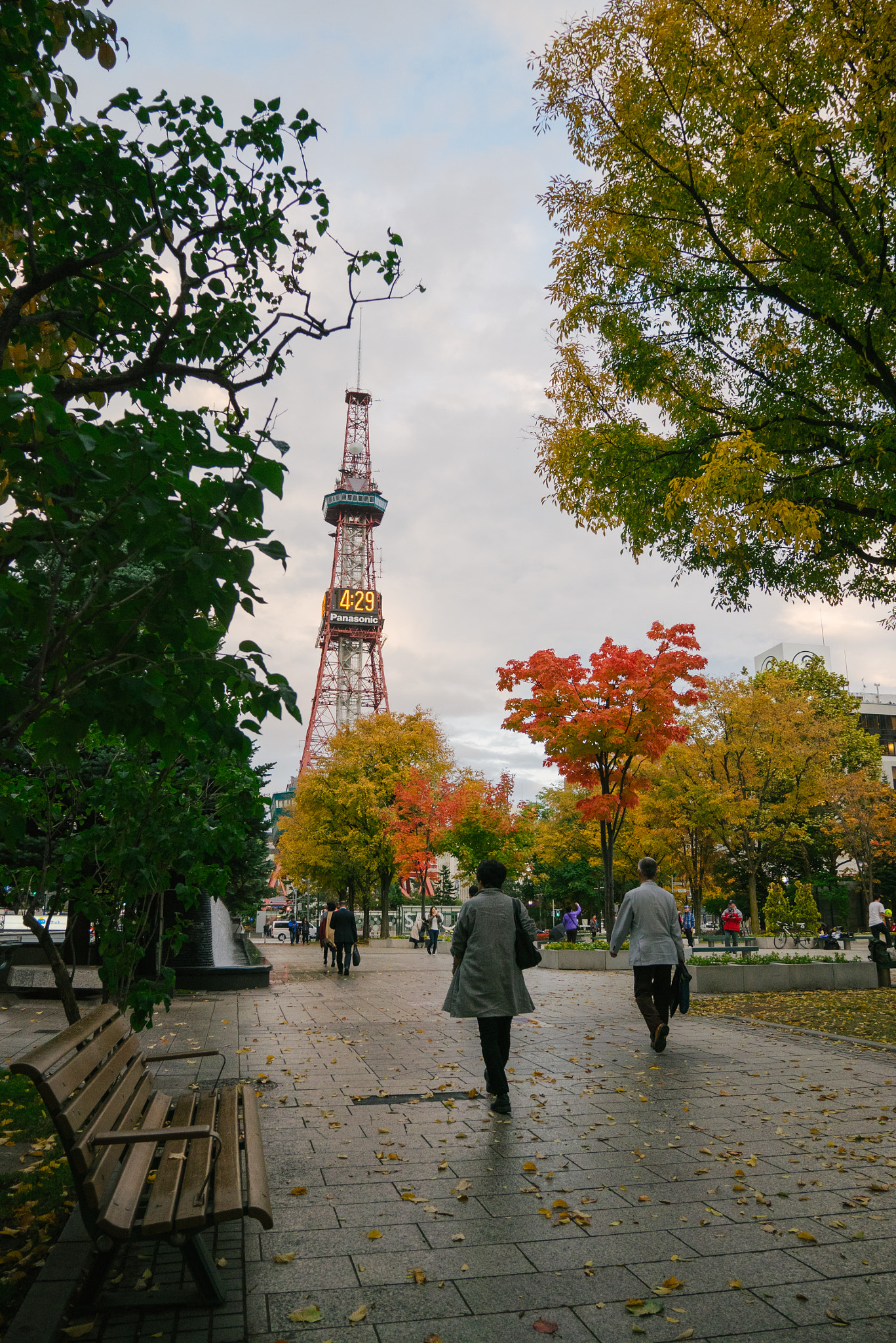 Panasonic Lumix DMC-GM1 sample photo. Passers-by in odori park photography