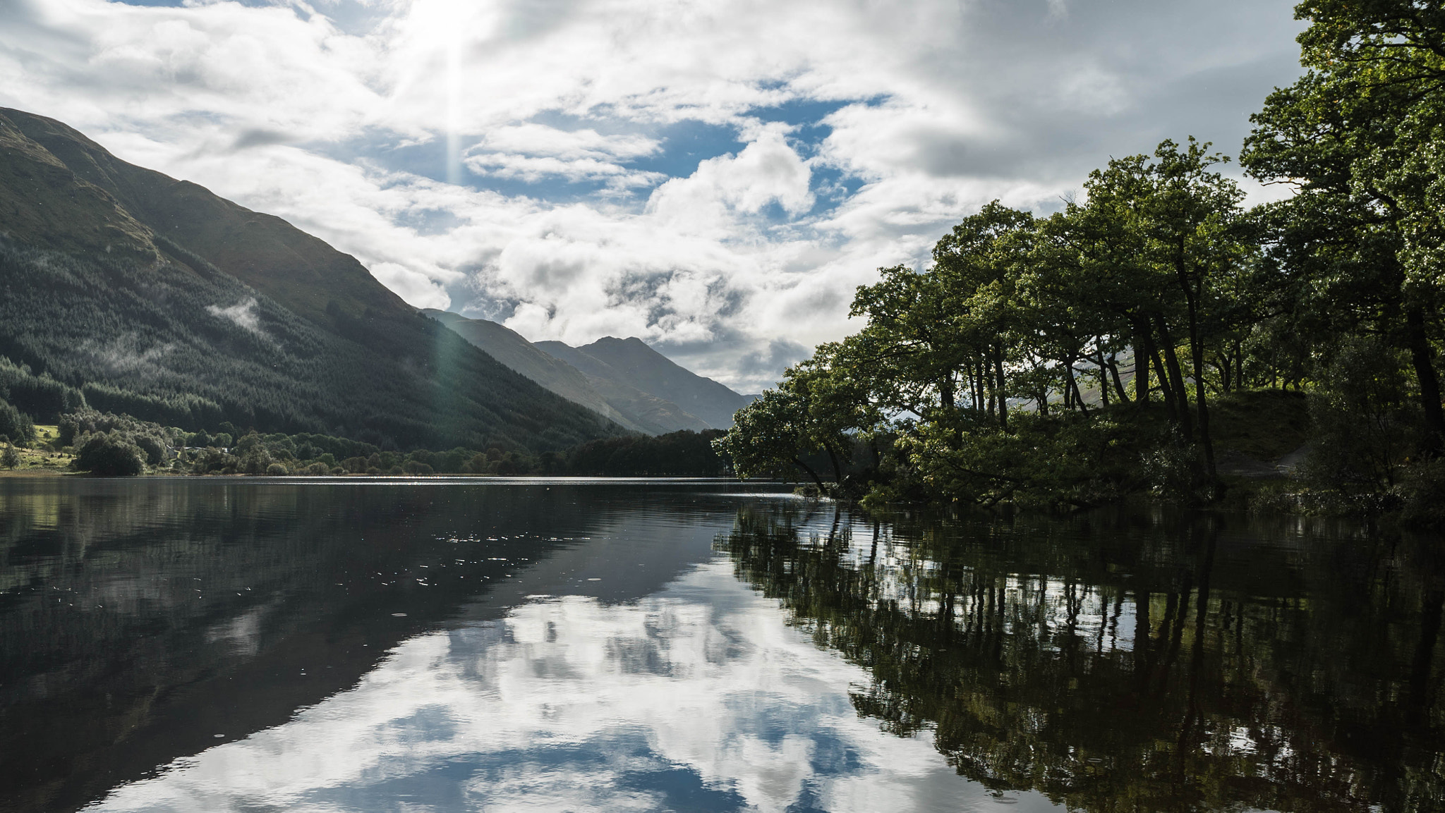 Sony a7S sample photo. Loch voil photography