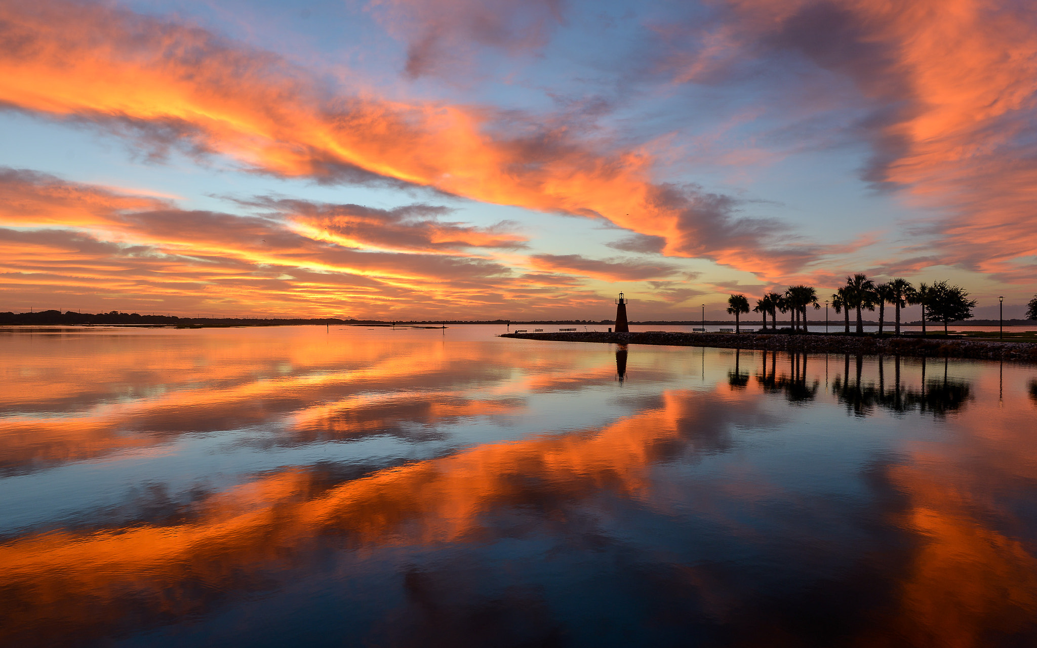 Nikon D600 + Nikon AF-S Nikkor 20mm F1.8G ED sample photo. Sunrise over lake tohopekaliga photography