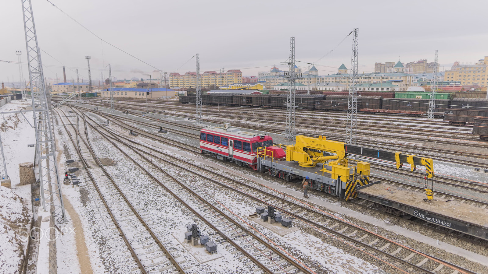 Sony a7 II + Sigma 24mm F1.4 DG HSM Art sample photo. Manzhouli railway station photography