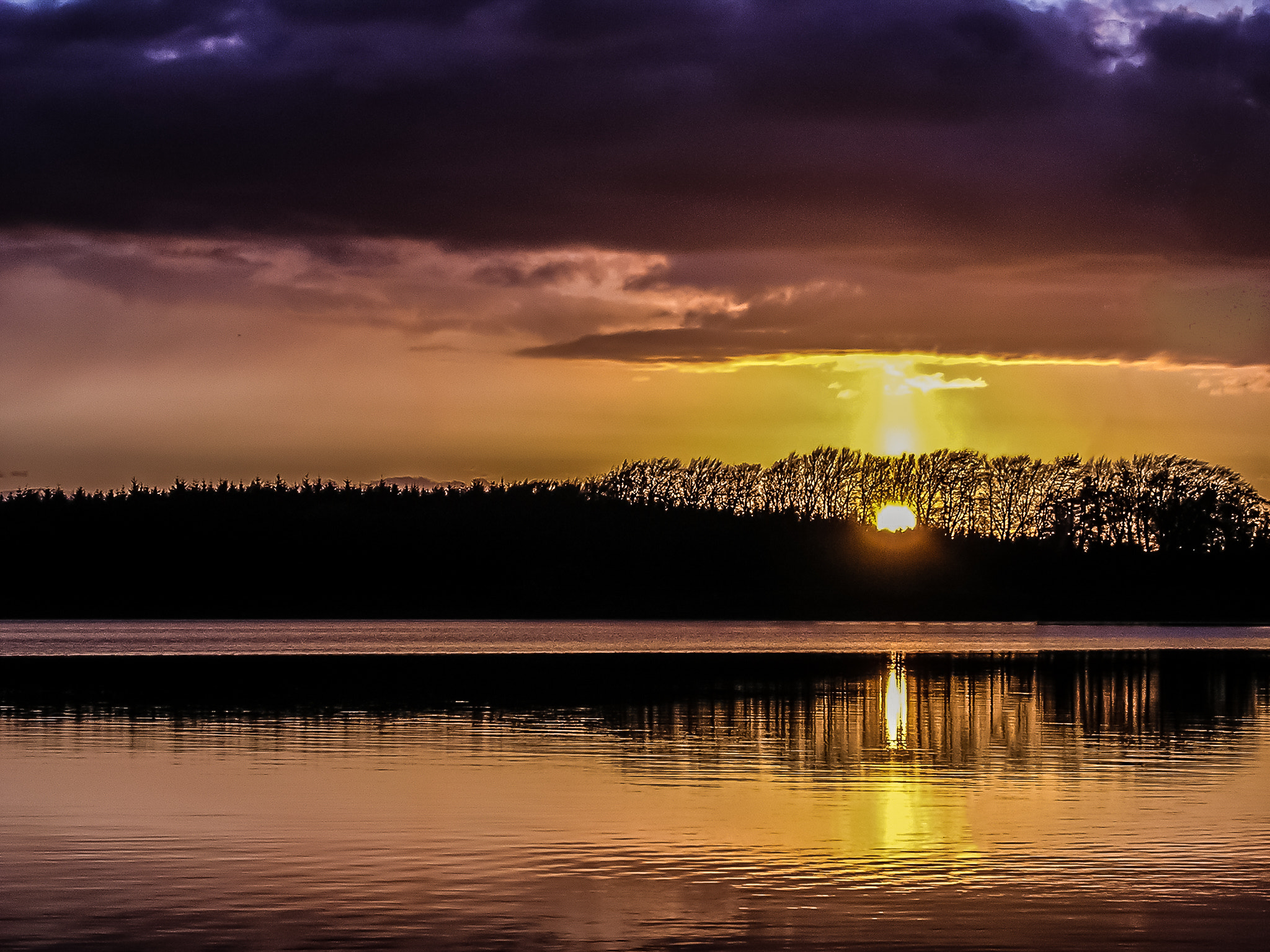 Nikon E3100 sample photo. Lake sunset photography