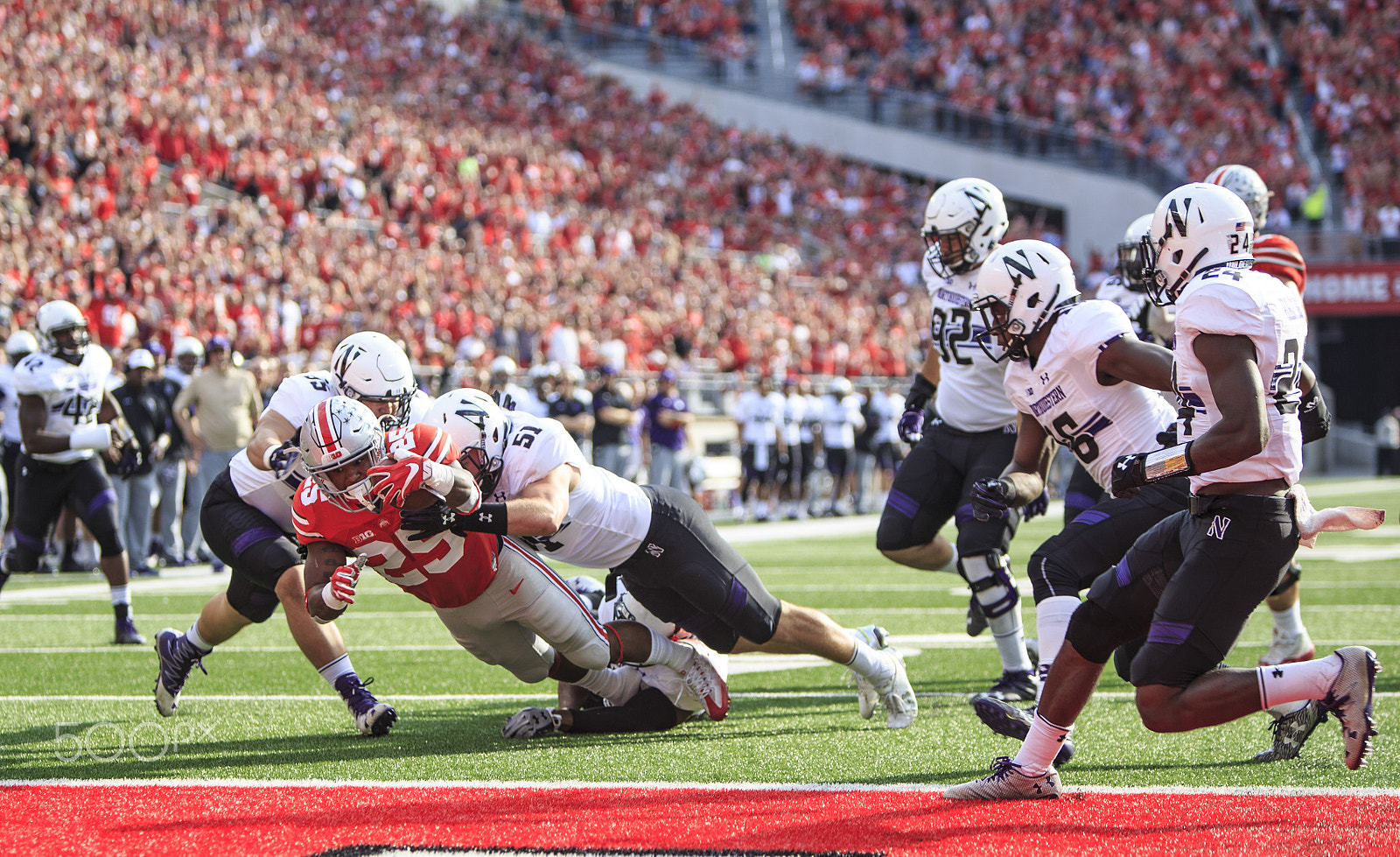Canon EF 70-200mm F2.8L IS USM sample photo. Ncaa football 2016: northwestern vs ohio state oct 29 photography