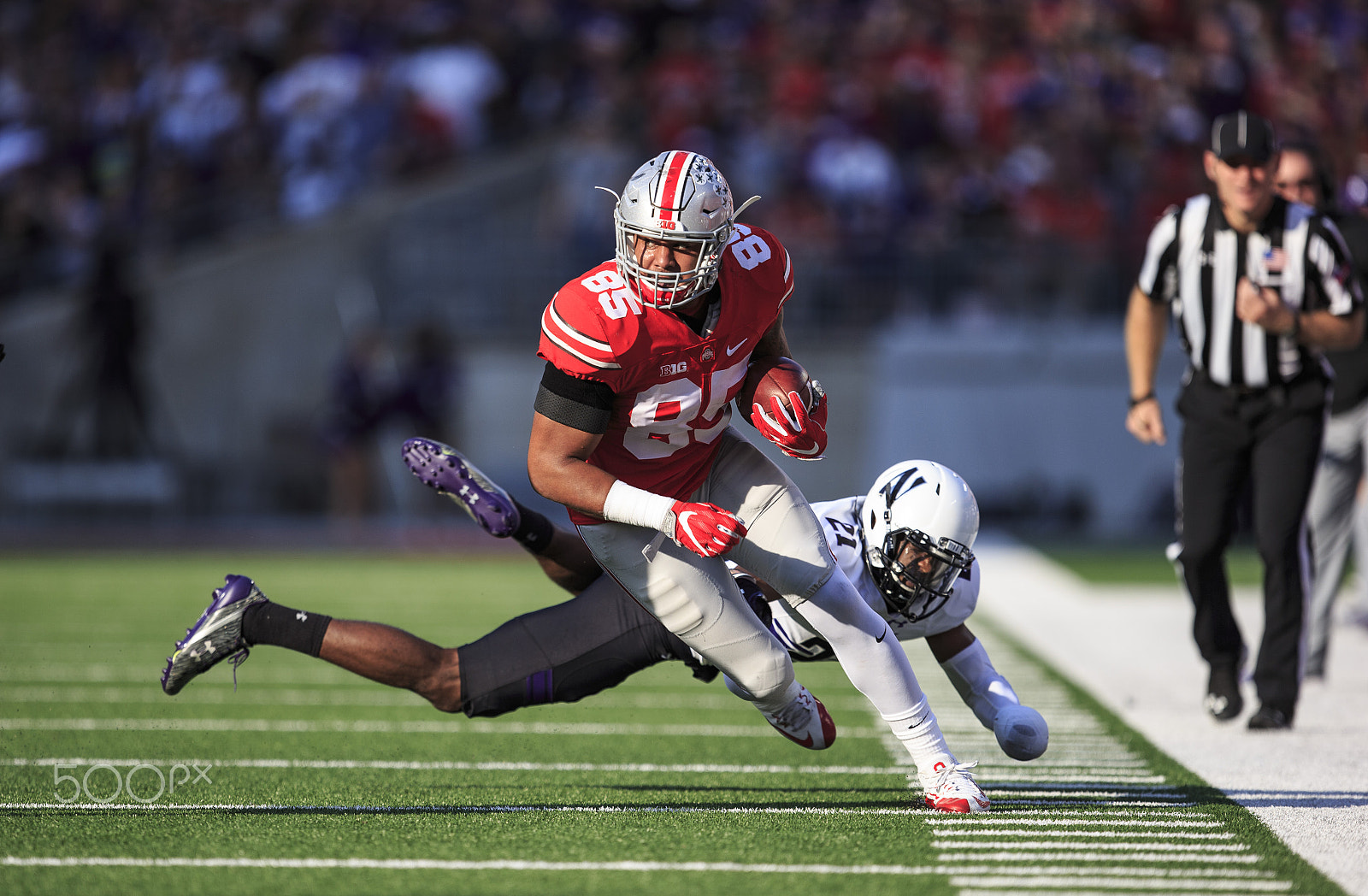 Canon EOS-1D X + Canon EF 400mm F2.8L IS USM sample photo. Ncaa football 2016: northwestern vs ohio state oct 29 photography